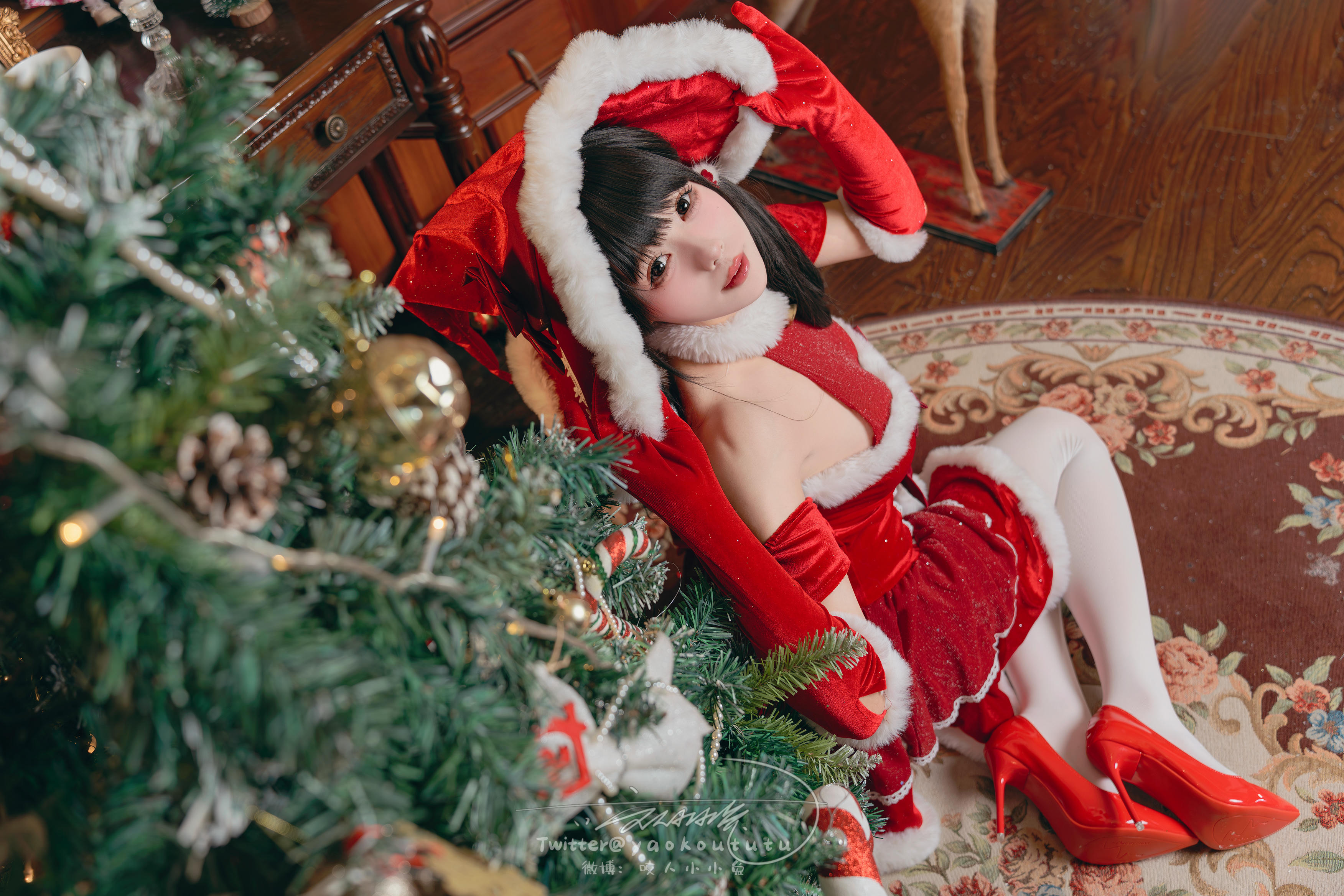 黏黏团子兔 NO.127 23十二月作品『魔女圣诞夜』[71P 1V-1.67G]_第2集