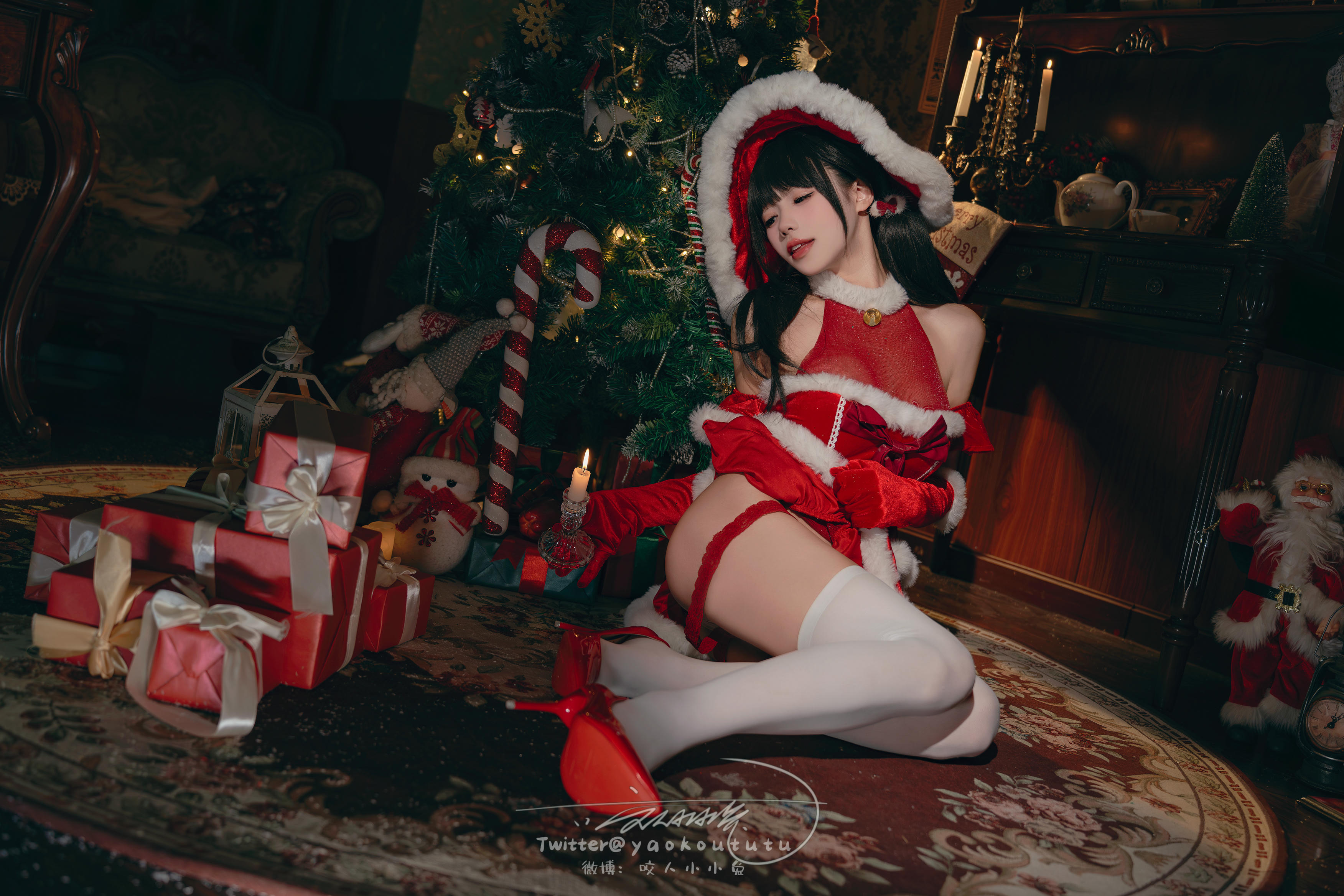 黏黏团子兔 NO.127 23十二月作品『魔女圣诞夜』[71P 1V-1.67G]_第2集