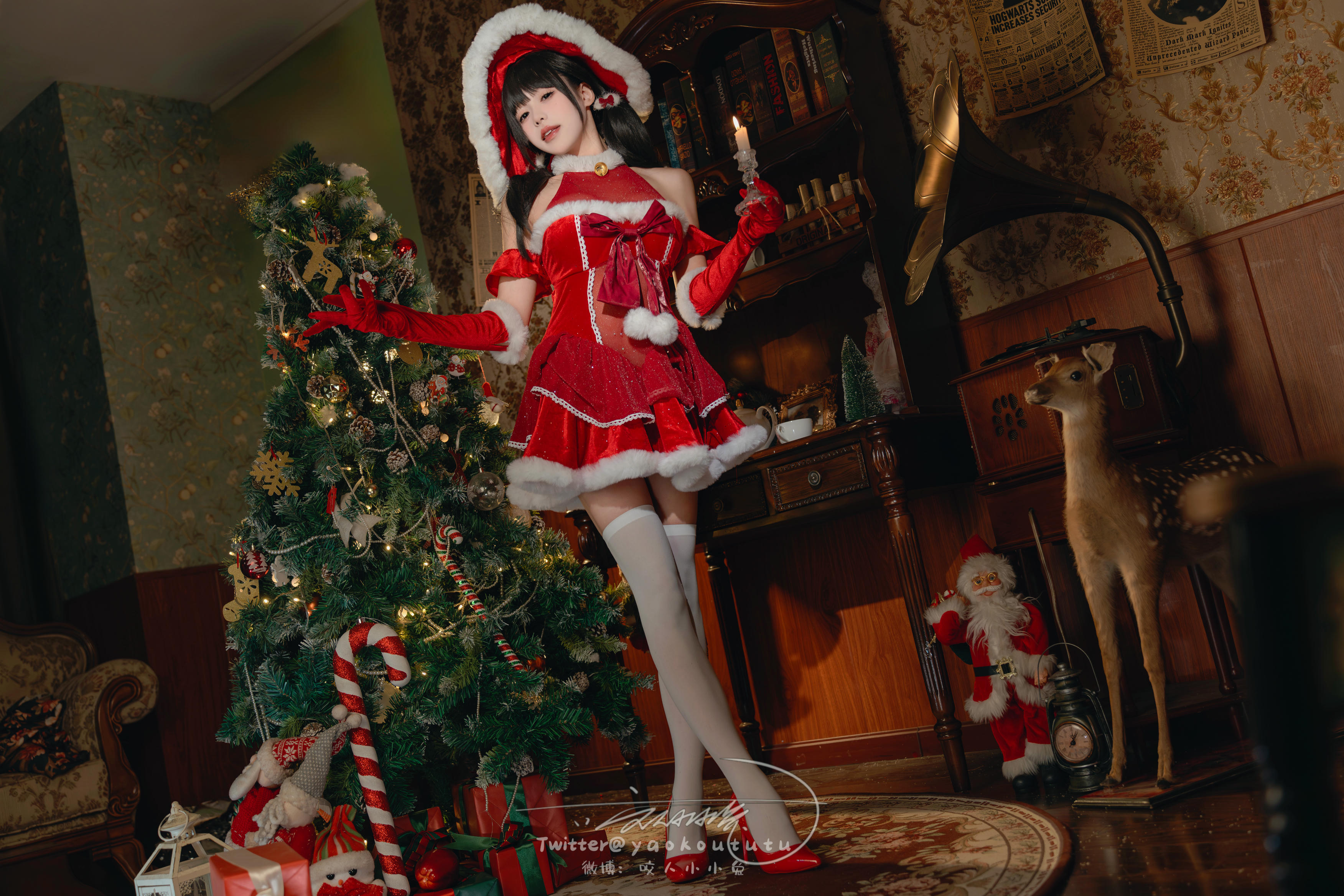 黏黏团子兔 NO.127 23十二月作品『魔女圣诞夜』[71P 1V-1.67G]_第2集