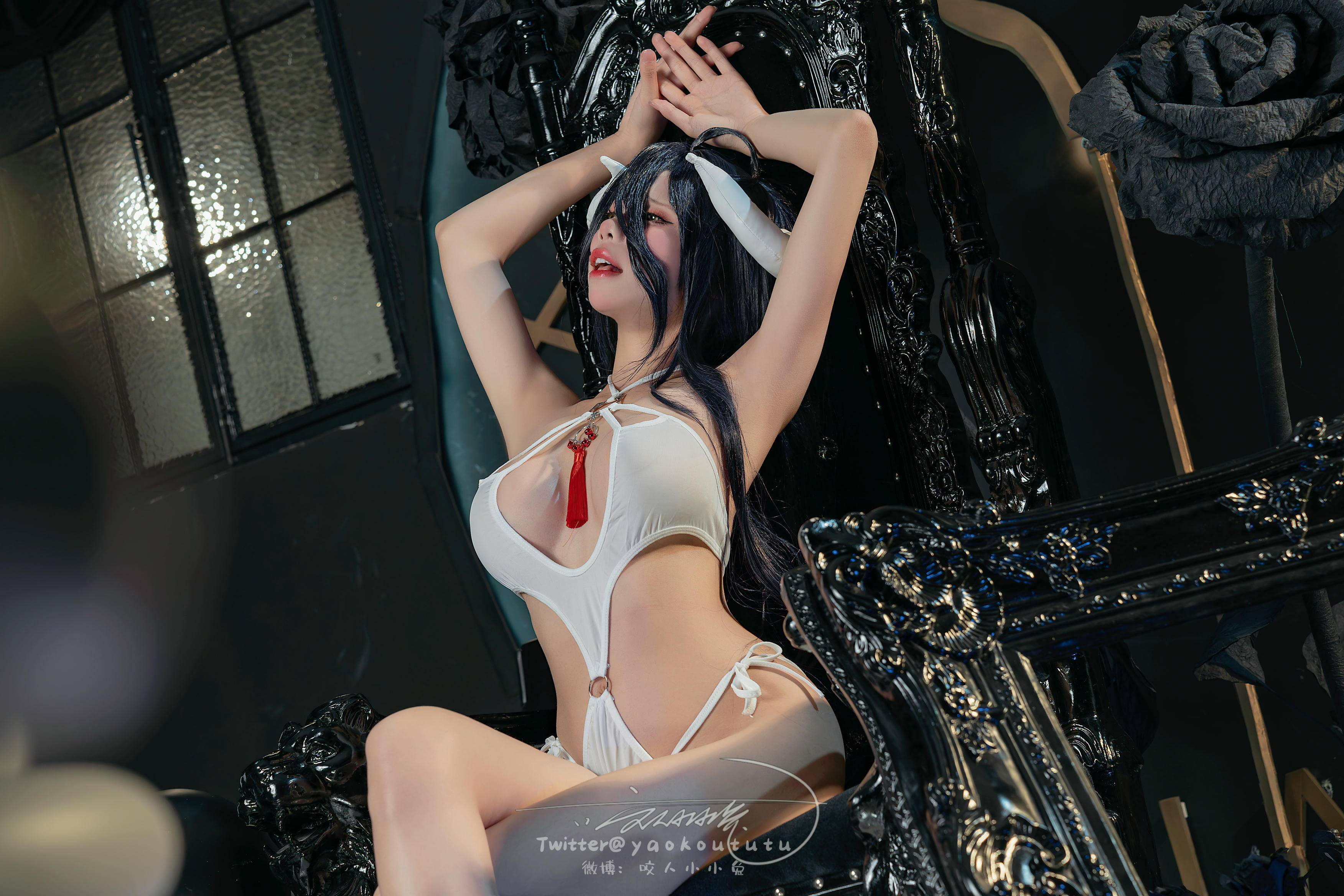 黏黏团子兔 NO.129 23十二月作品『魅魔之耻 雅儿贝德』[73P 1V-1.37G]_第3集