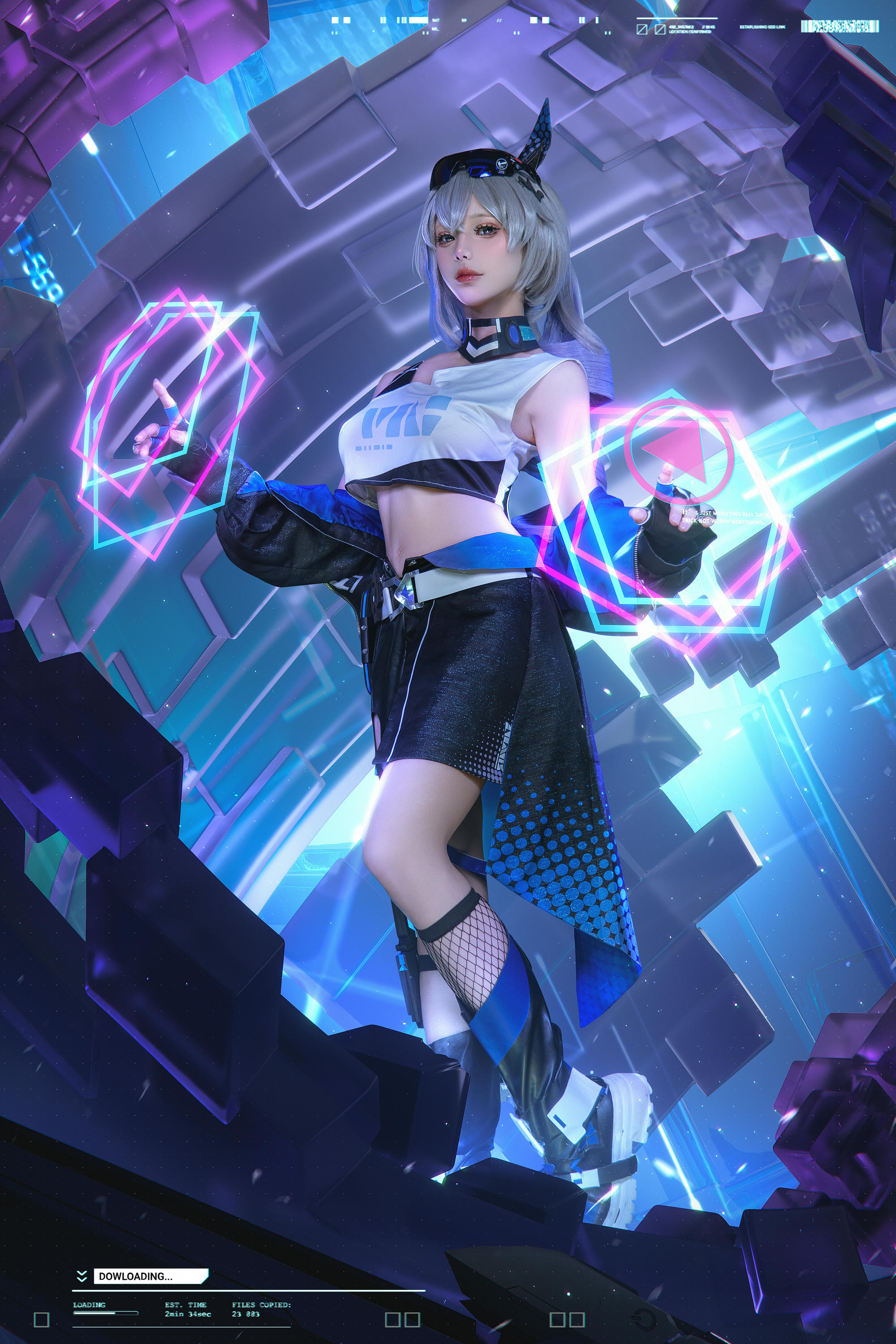 黏黏团子兔 NO.132 咬人小小兔 2401月作品『崩铁·银狼』 Gentleman [71P1V 1.44GB]_第1集