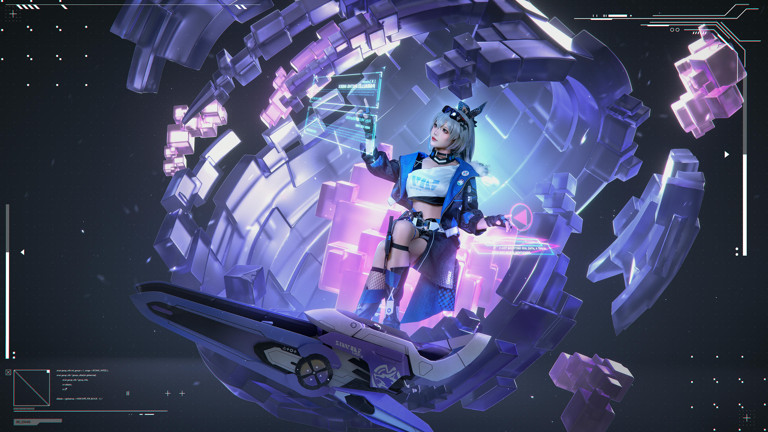 黏黏团子兔 NO.132 咬人小小兔 2401月作品『崩铁·银狼』 Gentleman [71P1V 1.44GB]_第1集