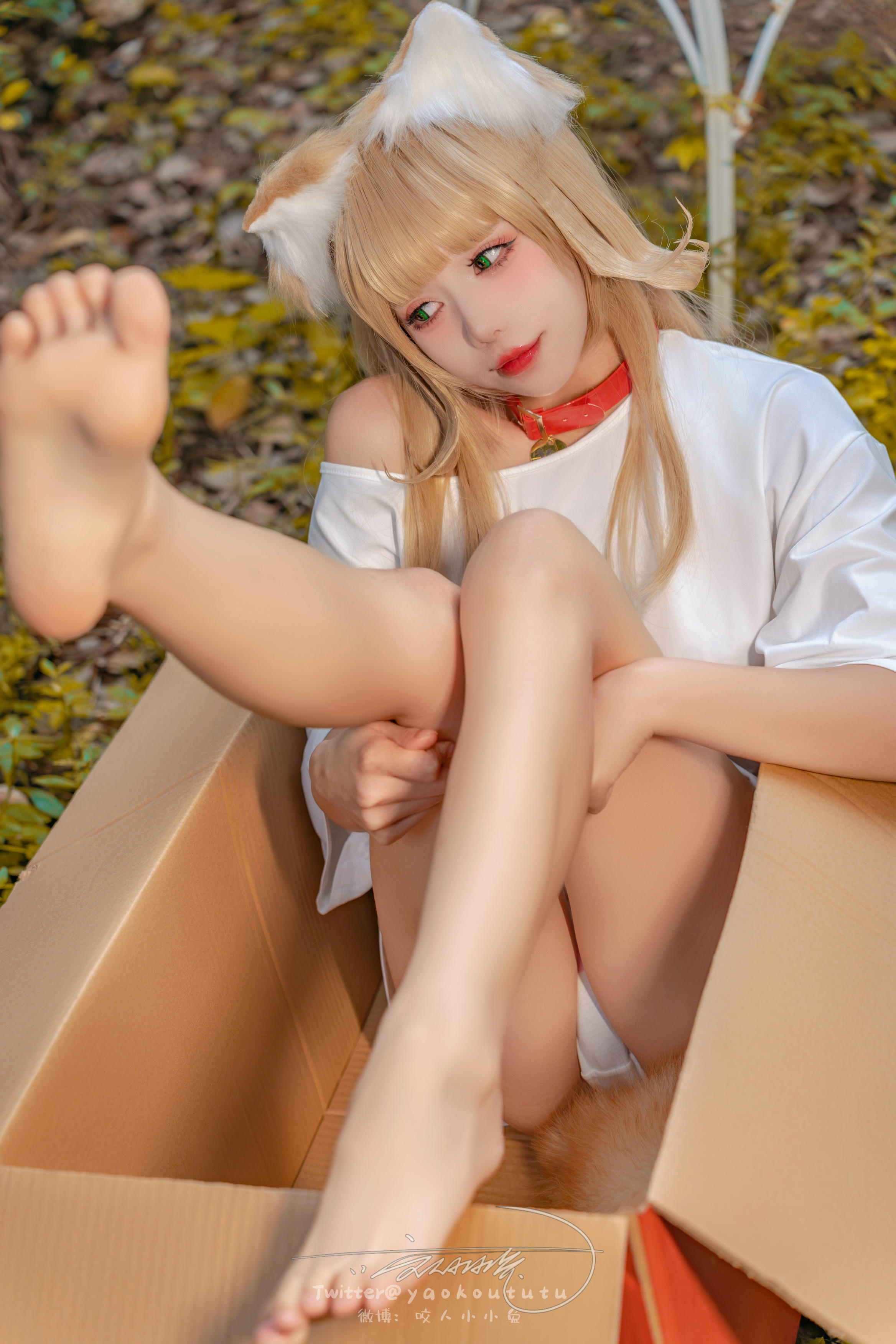 黏黏团子兔 NO.136 咬人小小兔 2401月作品『捡到一只黄豆粉』UNI [75P+1V 1.51GB]_第1集