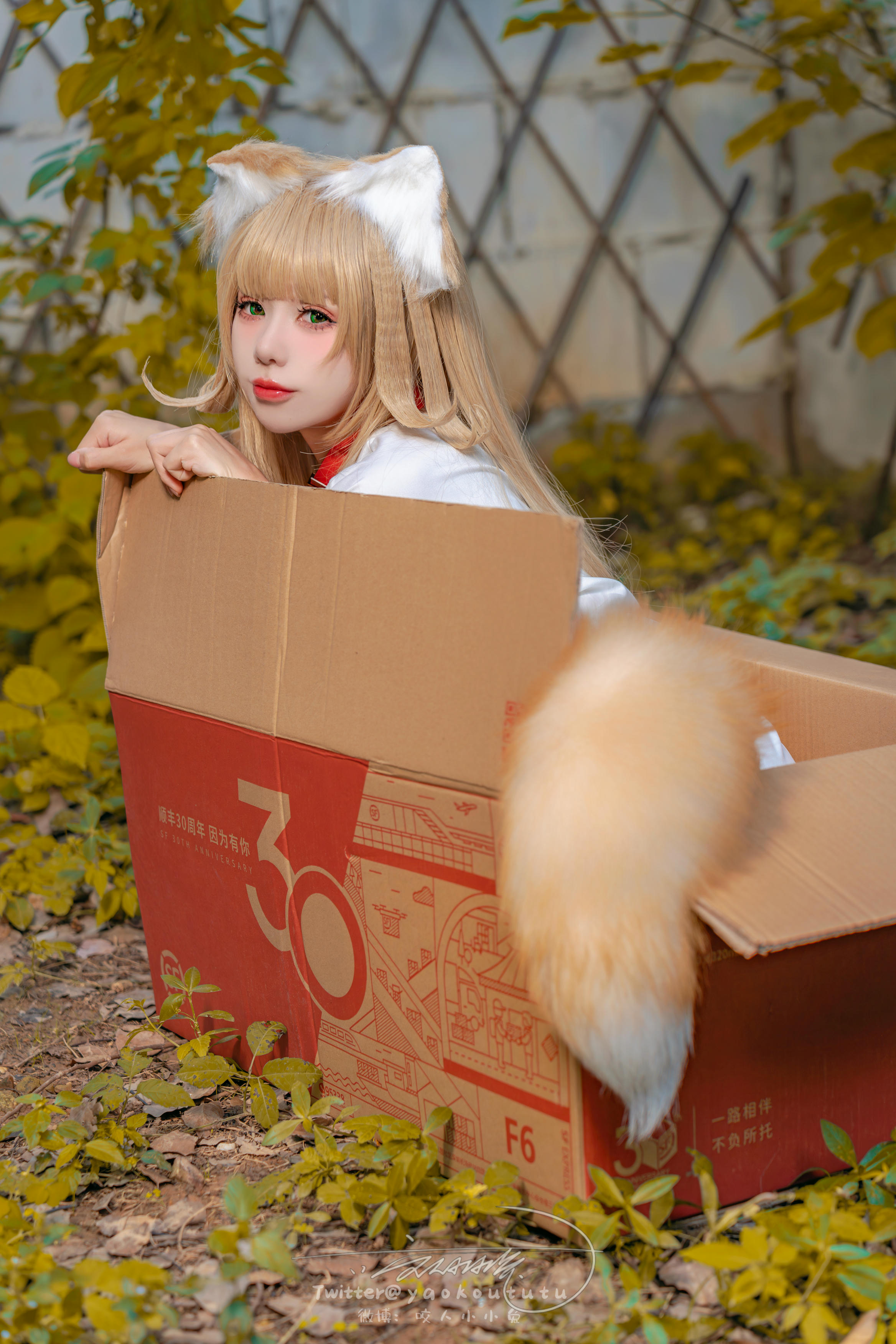 黏黏团子兔 NO.136 咬人小小兔 2401月作品『捡到一只黄豆粉』UNI [75P+1V 1.51GB]_第1集