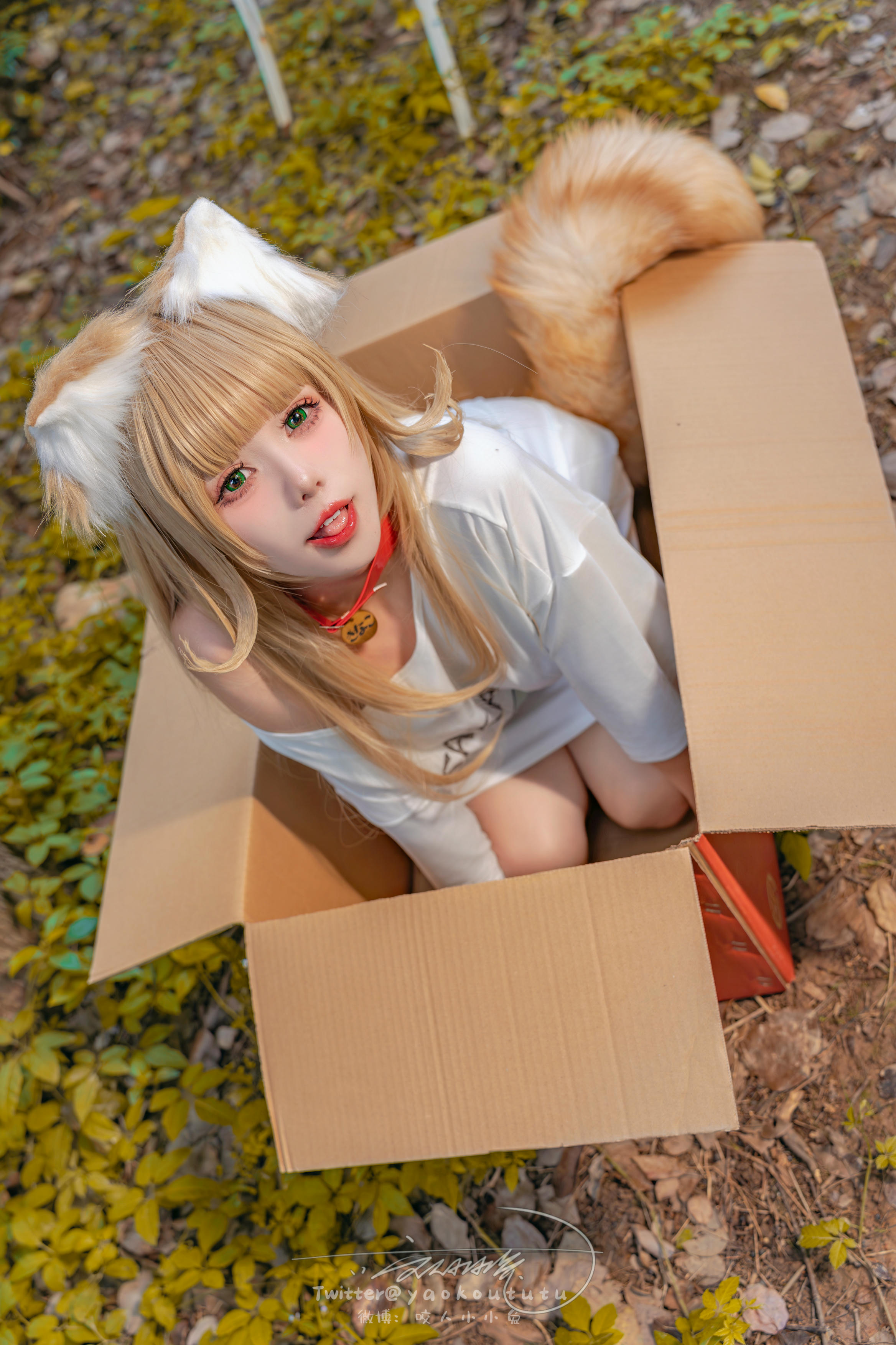 黏黏团子兔 NO.136 咬人小小兔 2401月作品『捡到一只黄豆粉』UNI [75P+1V 1.51GB]_第1集