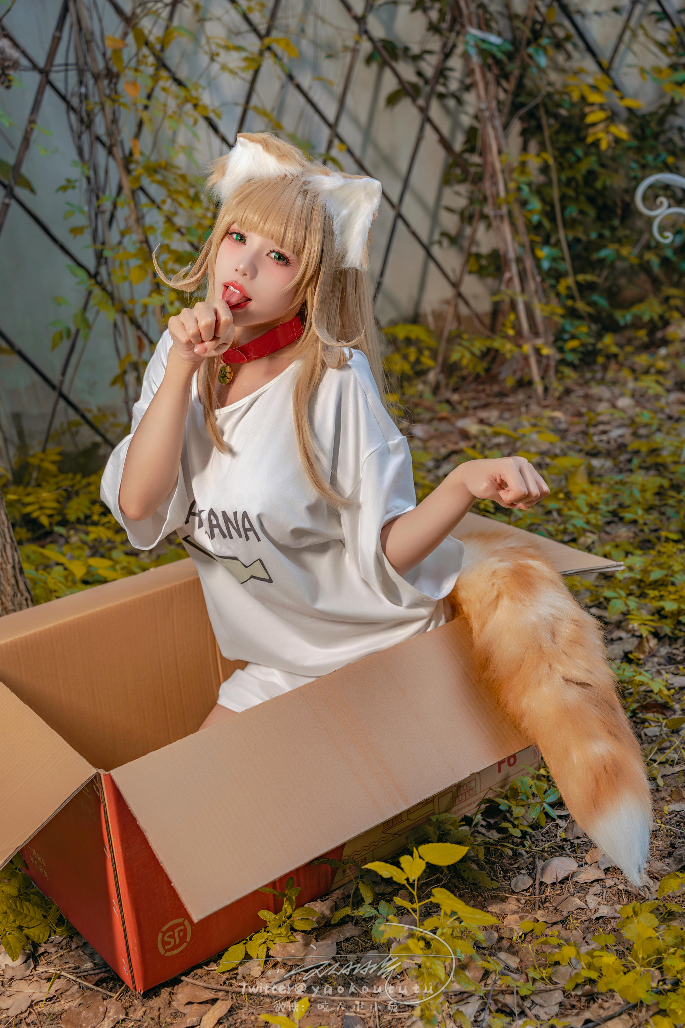 黏黏团子兔 NO.136 咬人小小兔 2401月作品『捡到一只黄豆粉』UNI [75P+1V 1.51GB]_第1集