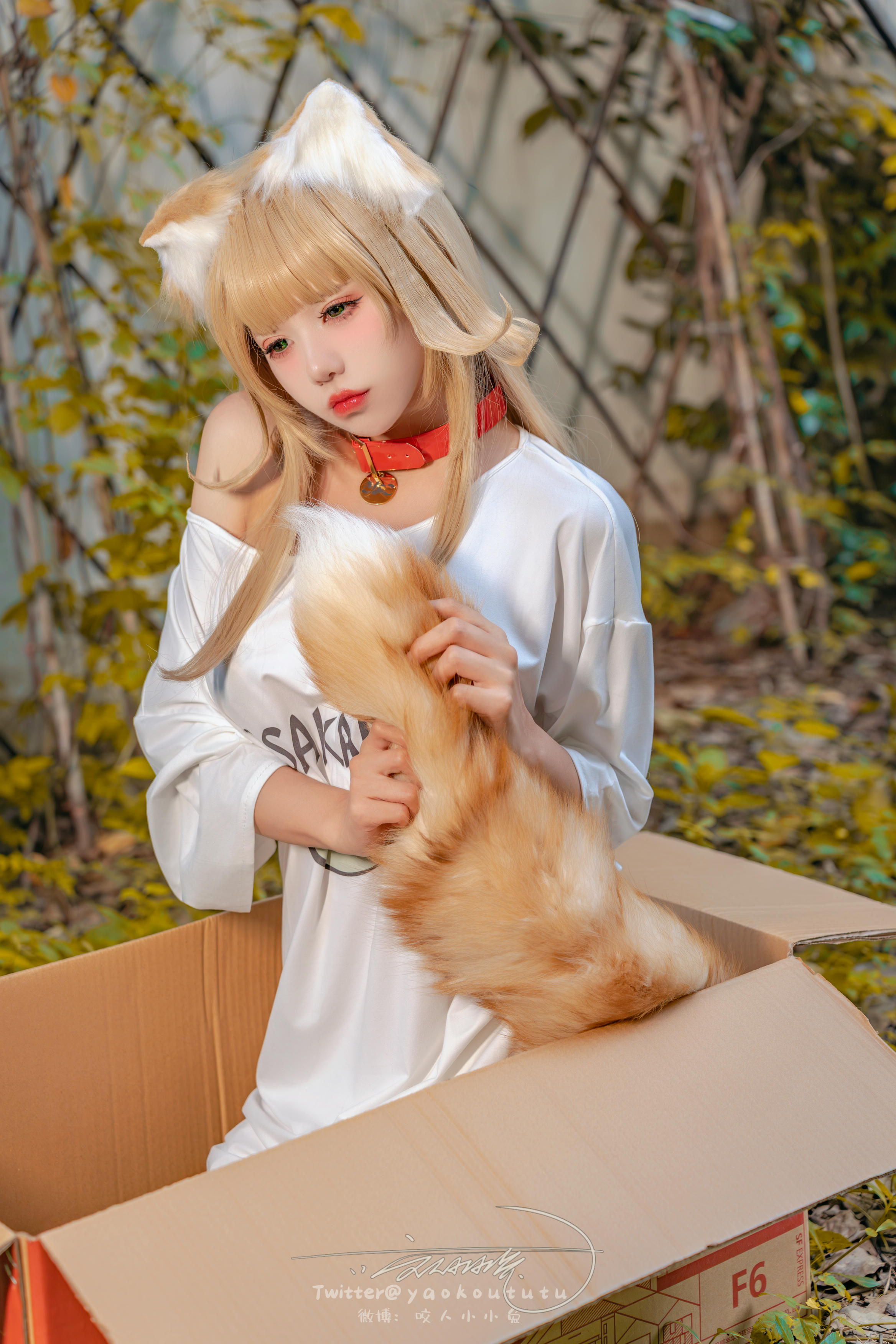 黏黏团子兔 NO.136 咬人小小兔 2401月作品『捡到一只黄豆粉』UNI [75P+1V 1.51GB]_第1集