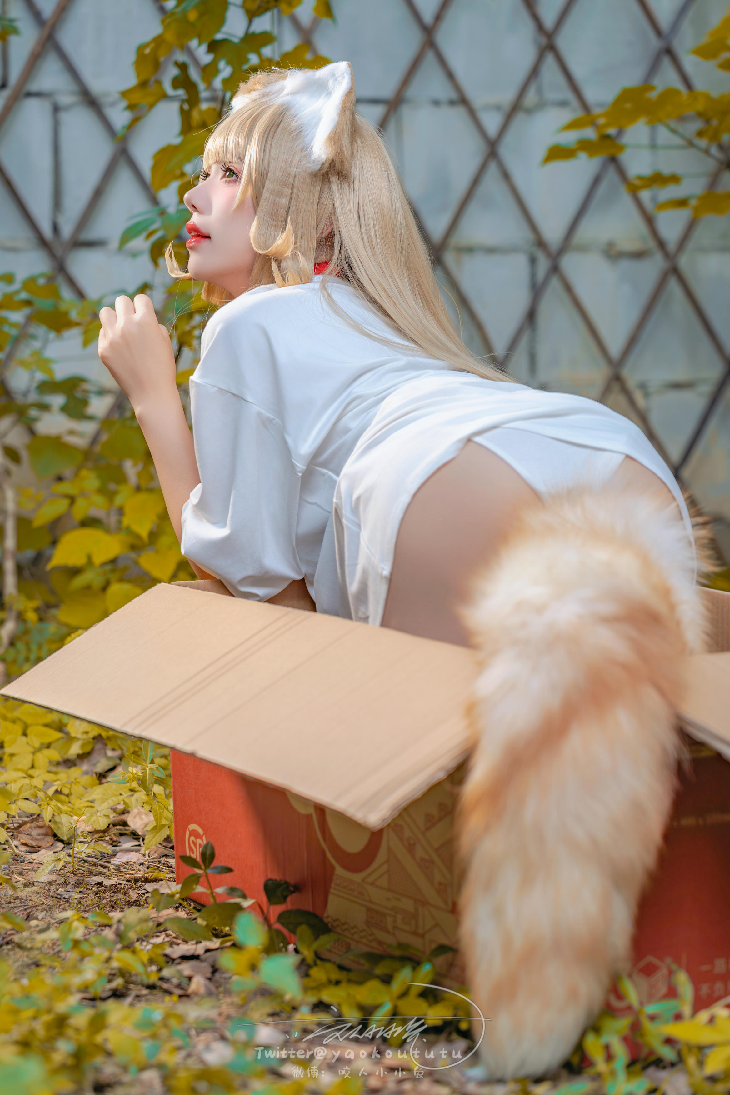 黏黏团子兔 NO.136 咬人小小兔 2401月作品『捡到一只黄豆粉』UNI [75P+1V 1.51GB]_第1集