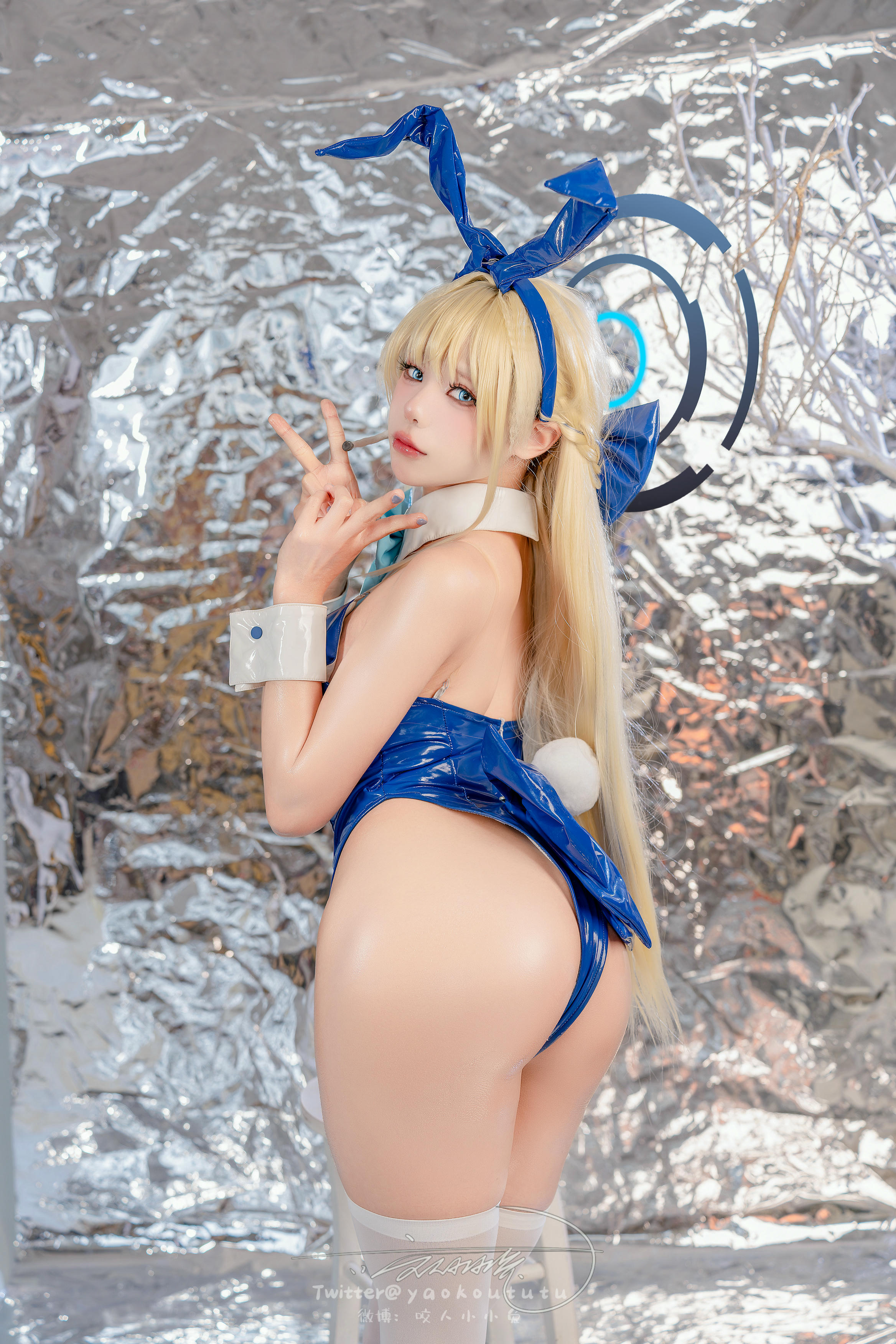 黏黏团子兔 NO.137 咬人小小兔 2402月作品『碧蓝档案-飞鸟马时』叮叮当当 [98P+1V 2.22GB]_第1集