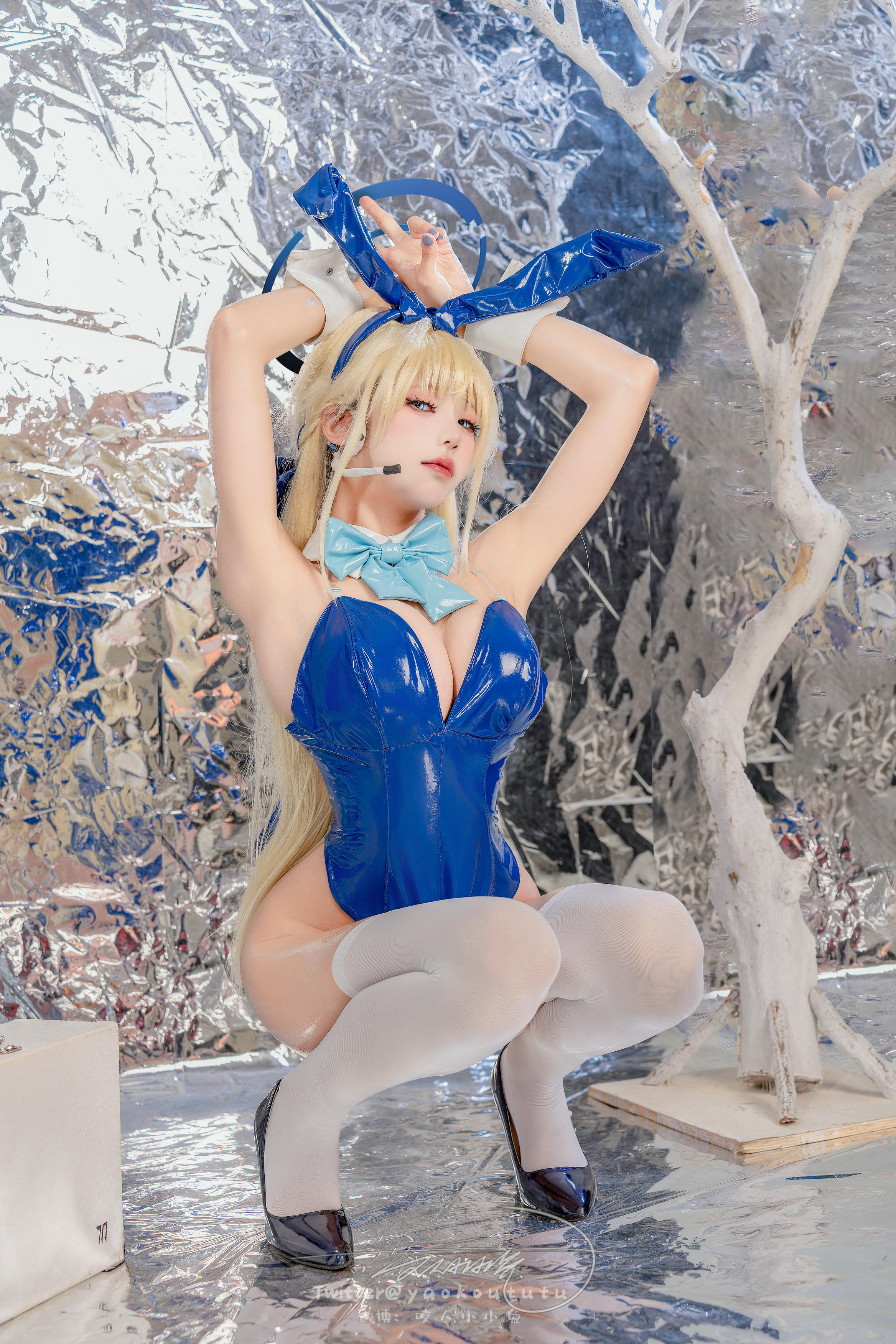 黏黏团子兔 NO.137 咬人小小兔 2402月作品『碧蓝档案-飞鸟马时』叮叮当当 [98P+1V 2.22GB]_第2集