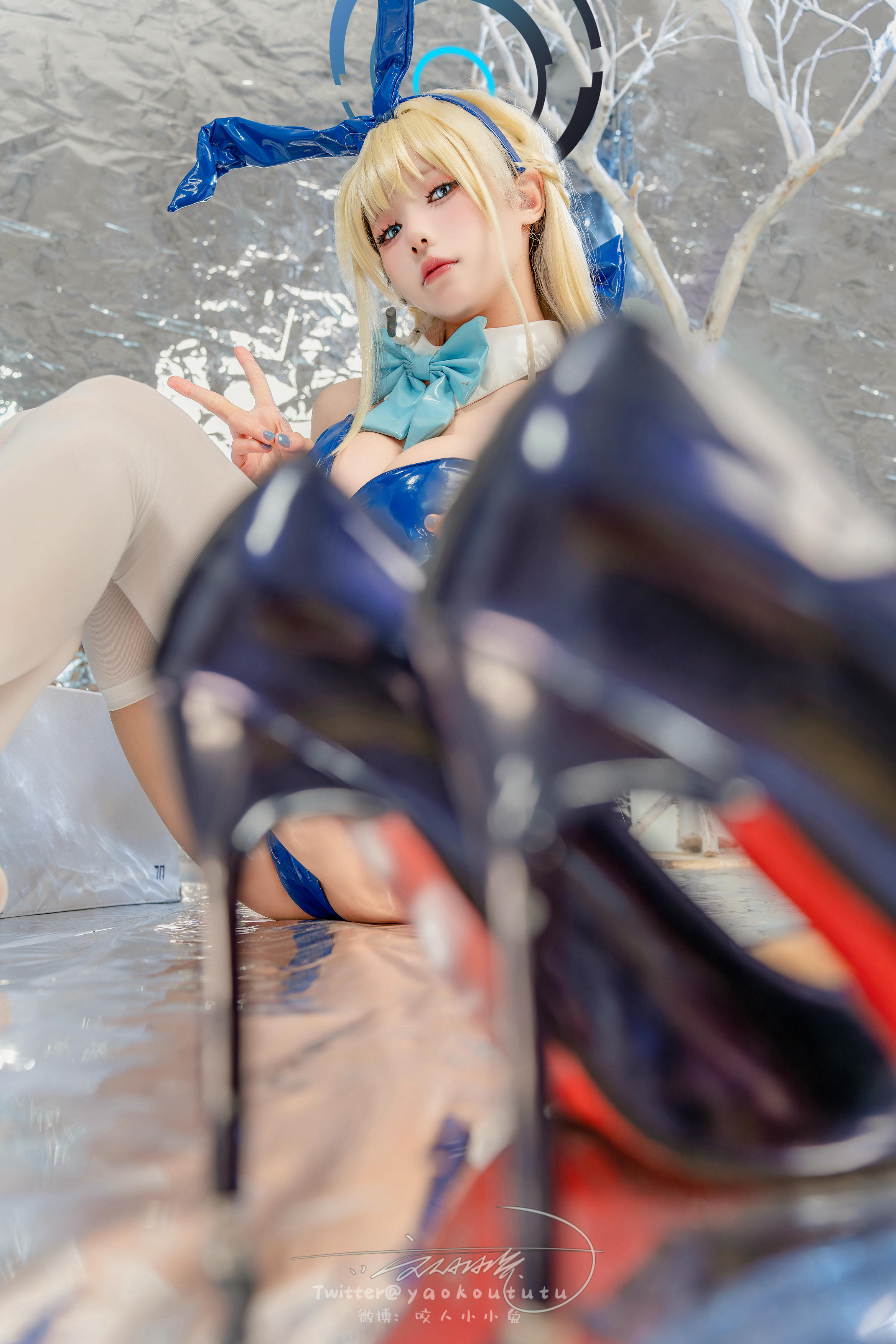 黏黏团子兔 NO.137 咬人小小兔 2402月作品『碧蓝档案-飞鸟马时』叮叮当当 [98P+1V 2.22GB]_第2集