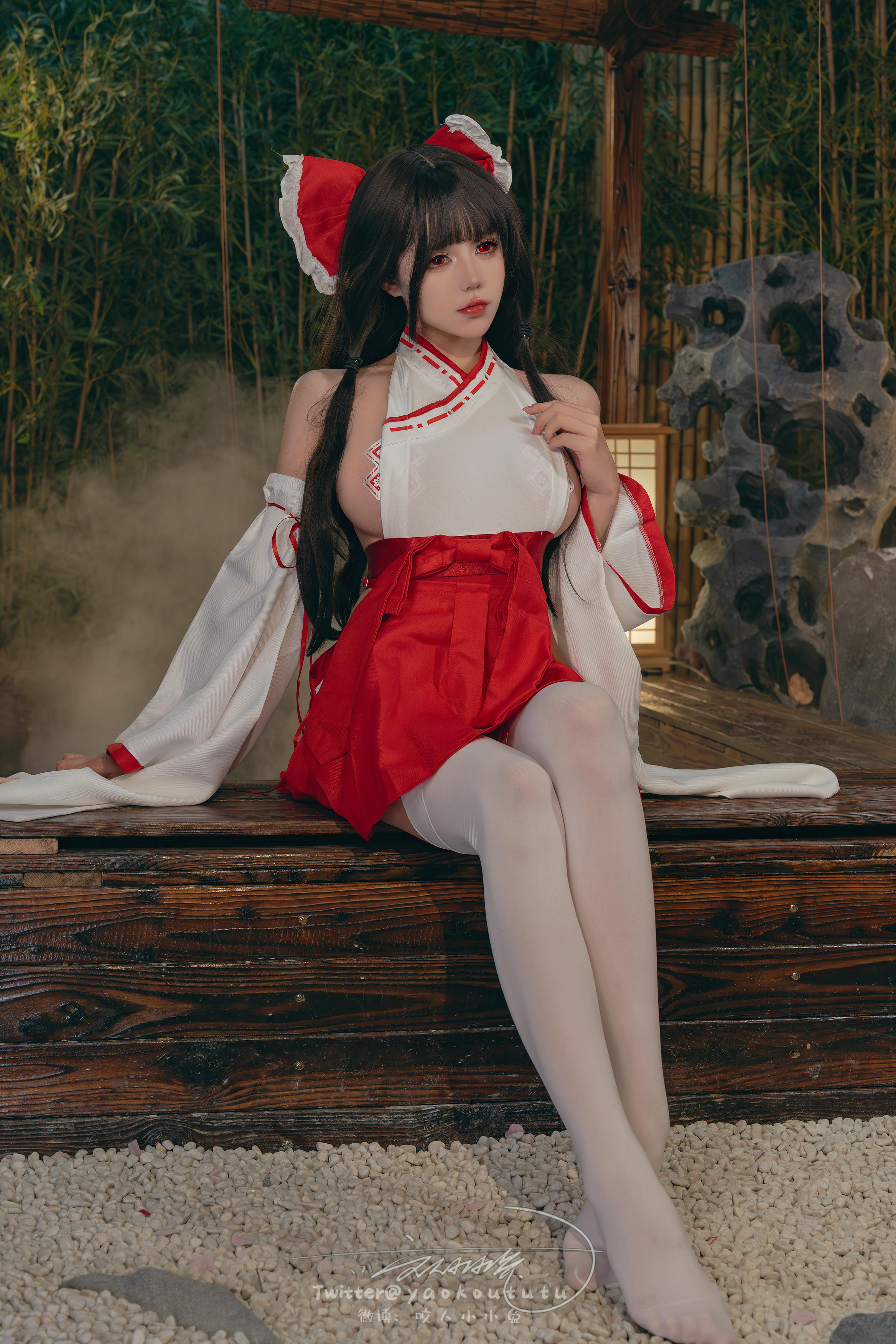 黏黏团子兔 NO.138 咬人小小兔 2402月作品『狐之灵梦』Roly Poly [70P+2V 1.63GB]_第1集