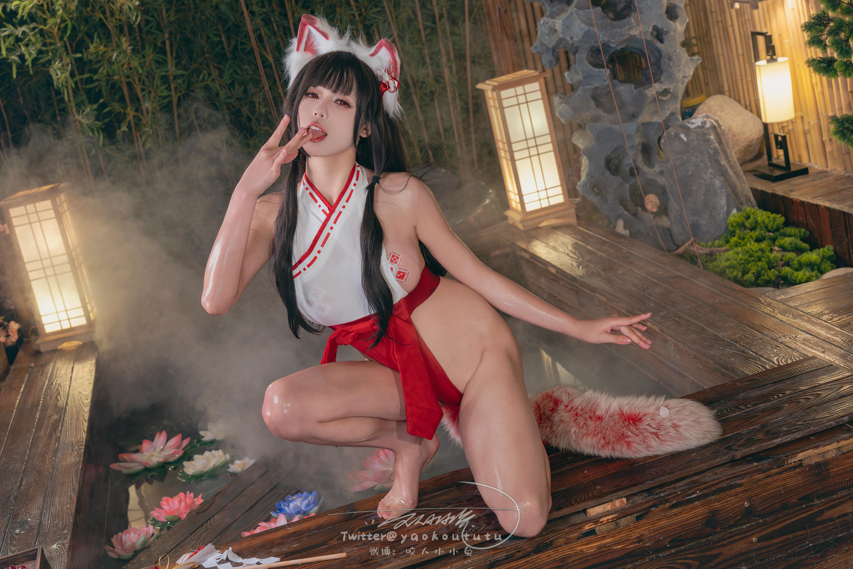 黏黏团子兔 NO.138 咬人小小兔 2402月作品『狐之灵梦』Roly Poly [70P+2V 1.63GB]_第2集