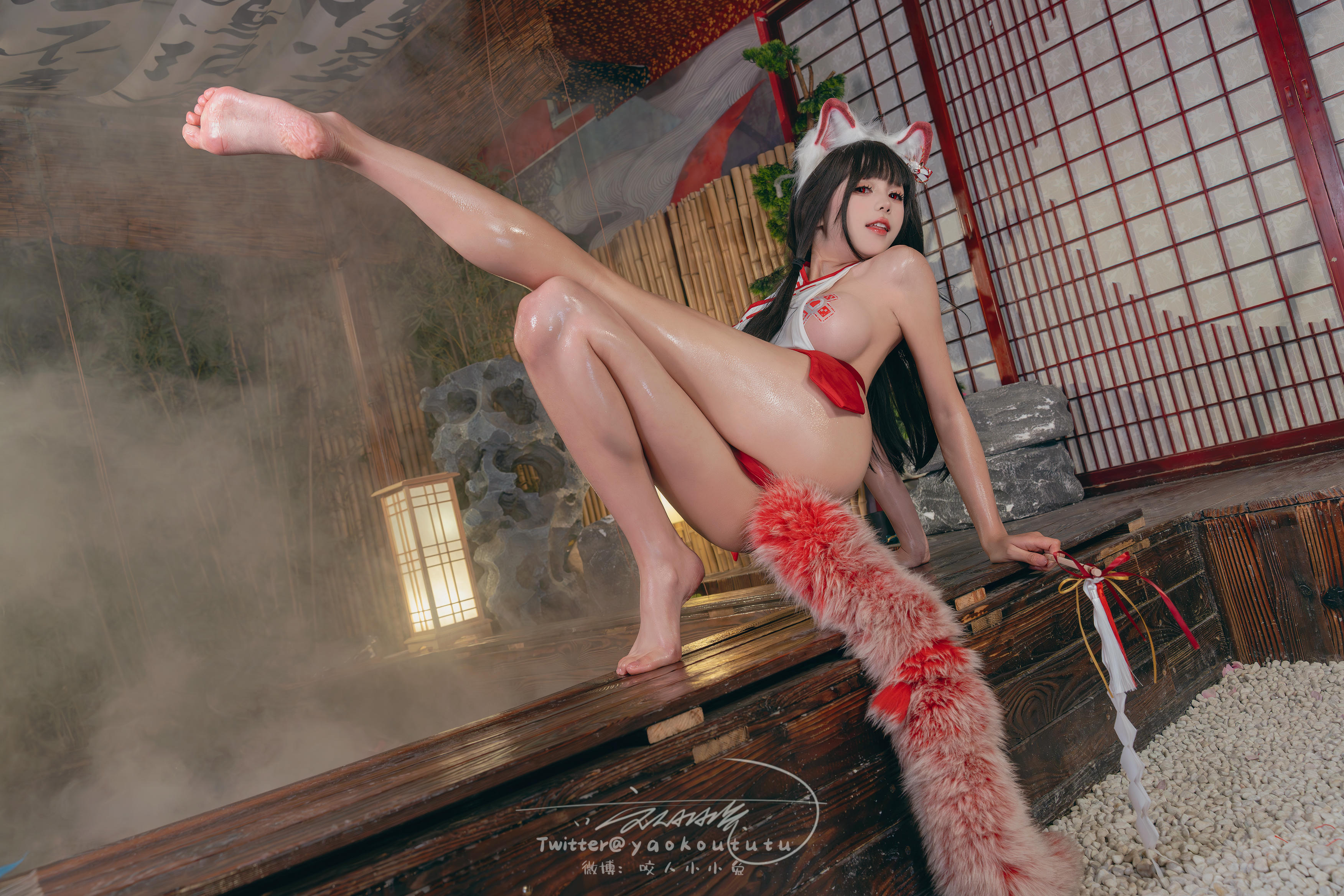 黏黏团子兔 NO.138 咬人小小兔 2402月作品『狐之灵梦』Roly Poly [70P+2V 1.63GB]_第2集