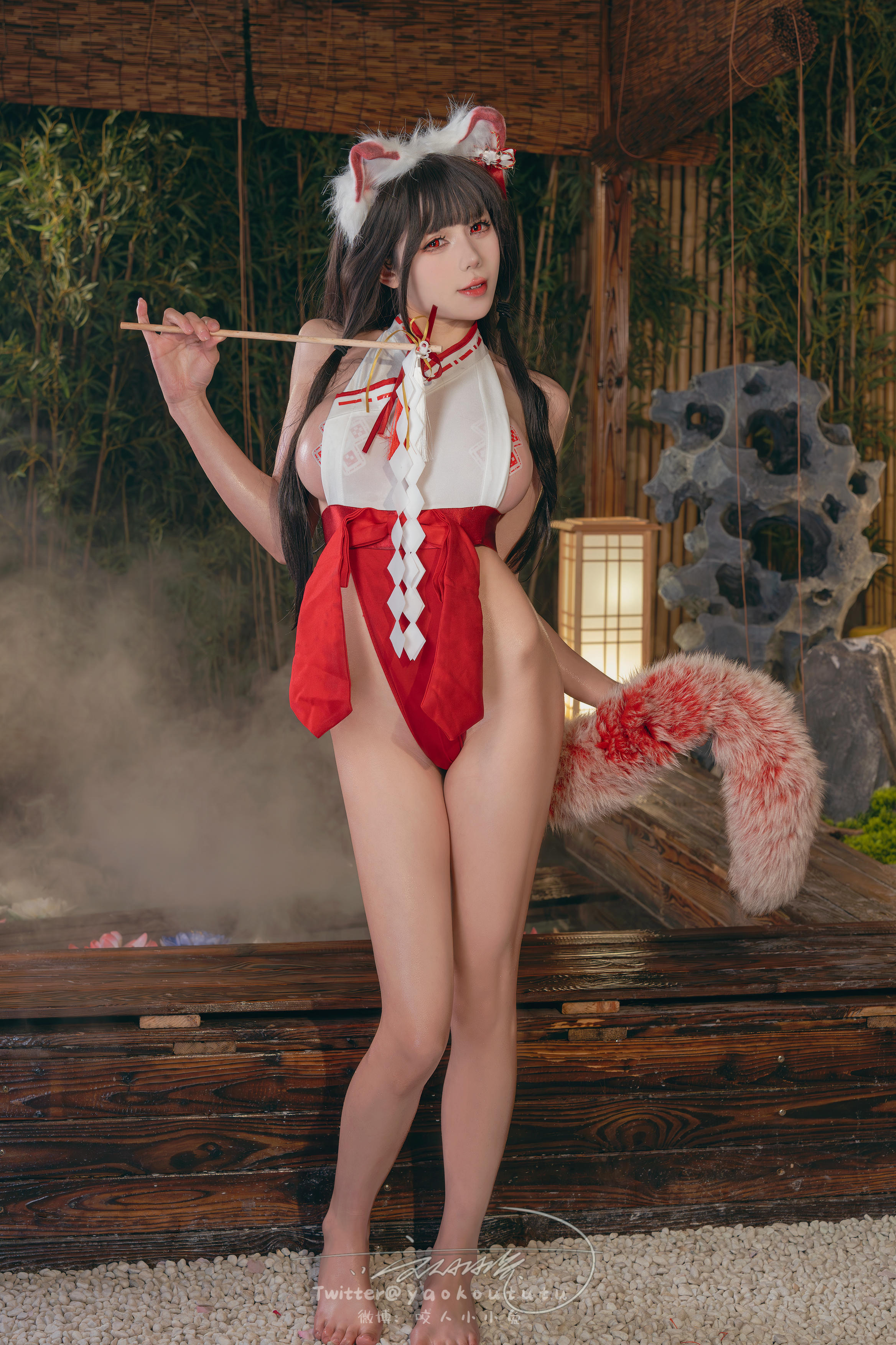 黏黏团子兔 NO.138 咬人小小兔 2402月作品『狐之灵梦』Roly Poly [70P+2V 1.63GB]_第2集