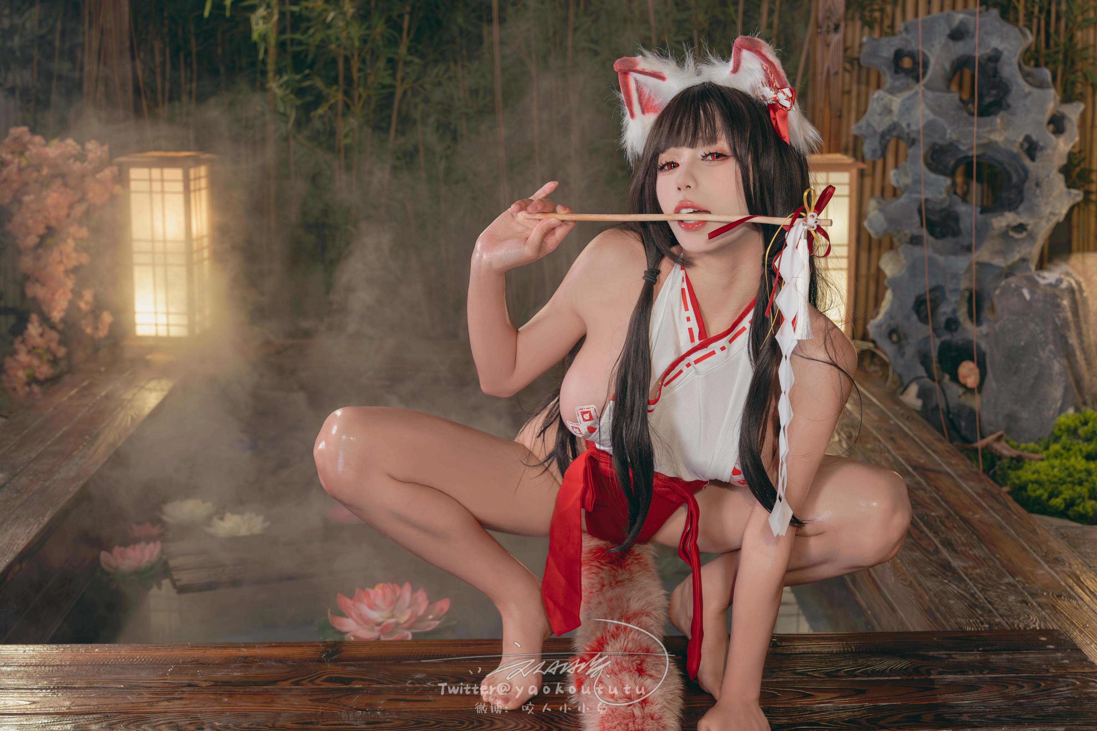 黏黏团子兔 NO.138 咬人小小兔 2402月作品『狐之灵梦』Roly Poly [70P+2V 1.63GB]_第3集