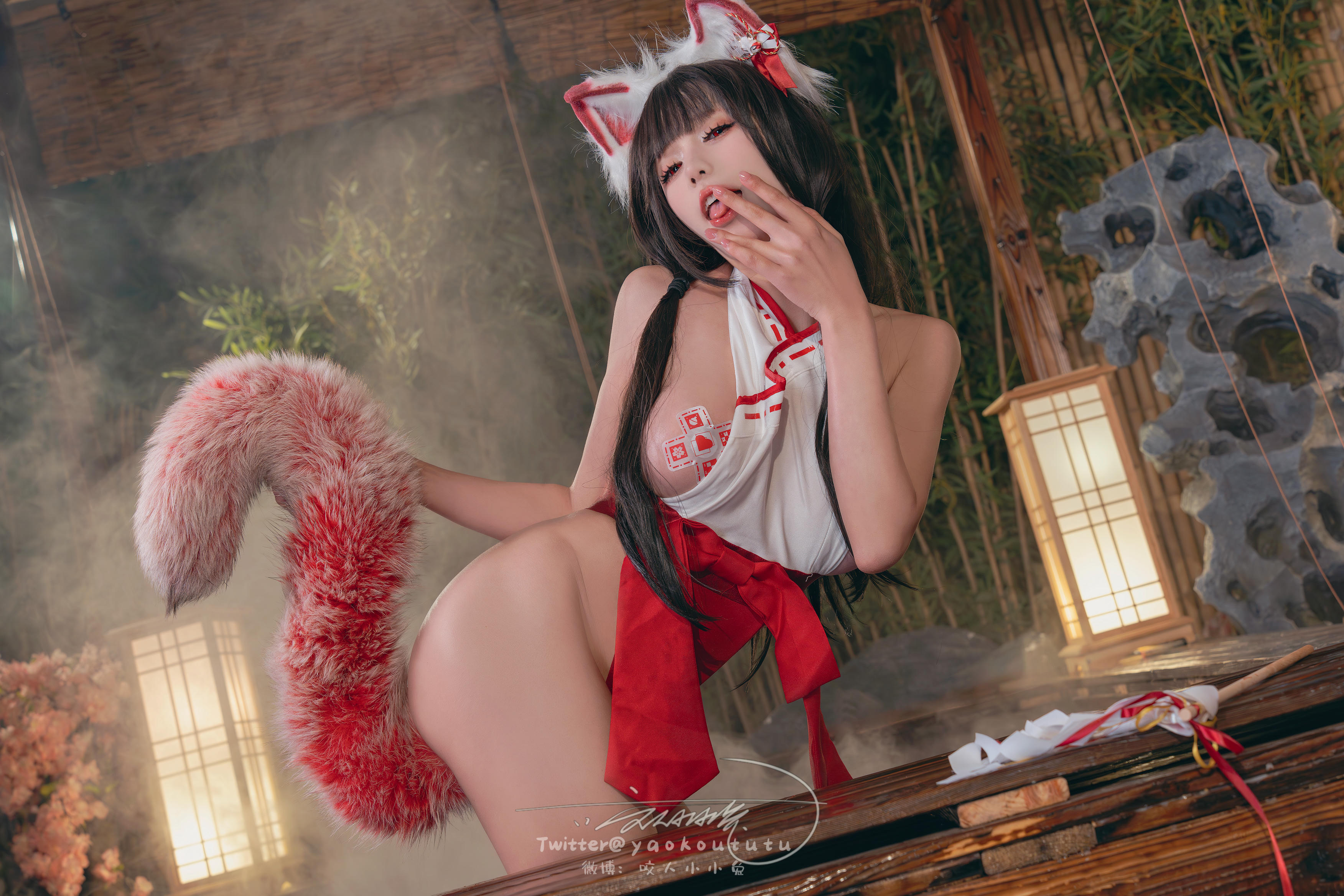 黏黏团子兔 NO.138 咬人小小兔 2402月作品『狐之灵梦』Roly Poly [70P+2V 1.63GB]_第3集