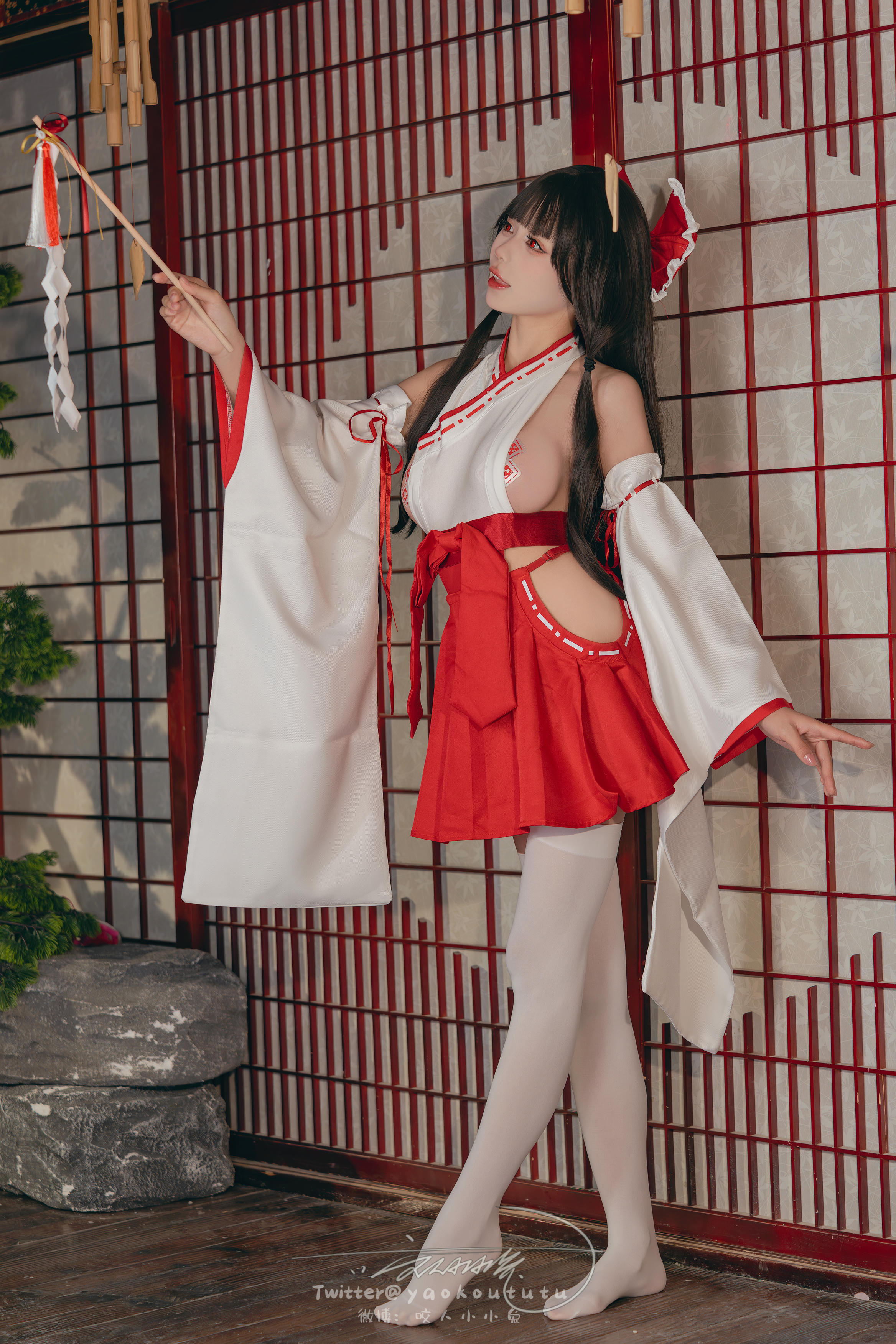 黏黏团子兔 NO.138 咬人小小兔 2402月作品『狐之灵梦』Roly Poly [70P+2V 1.63GB]_第1集