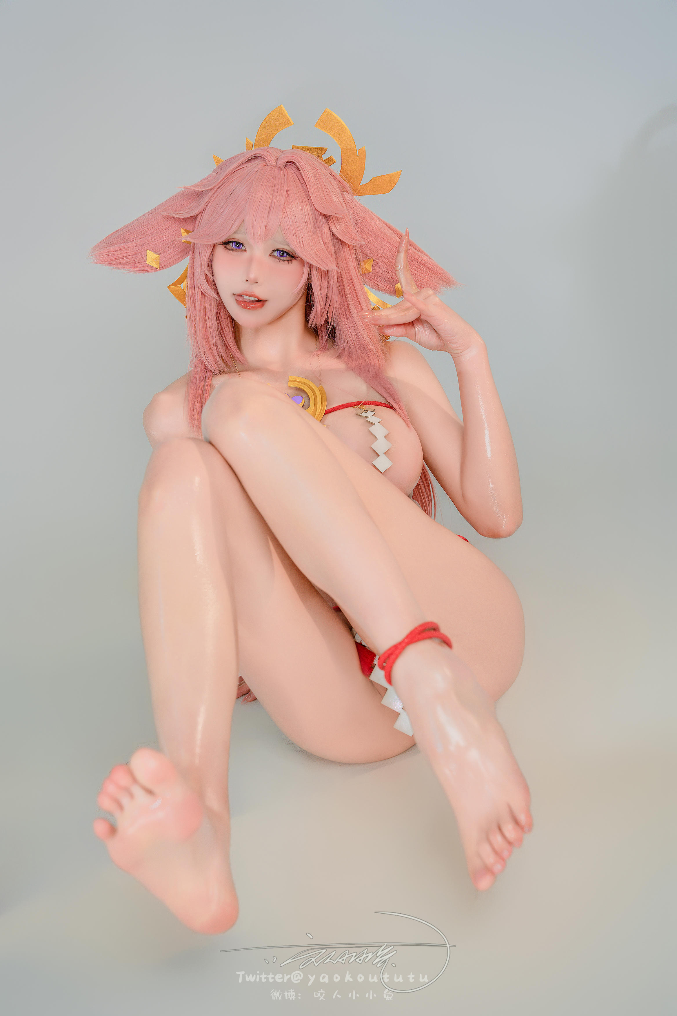 黏黏团子兔 NO.141 咬人小小兔 2402月作品『春江水暖  神子贺岁』大摆锤 [84P+1V 1.62GB]_第3集