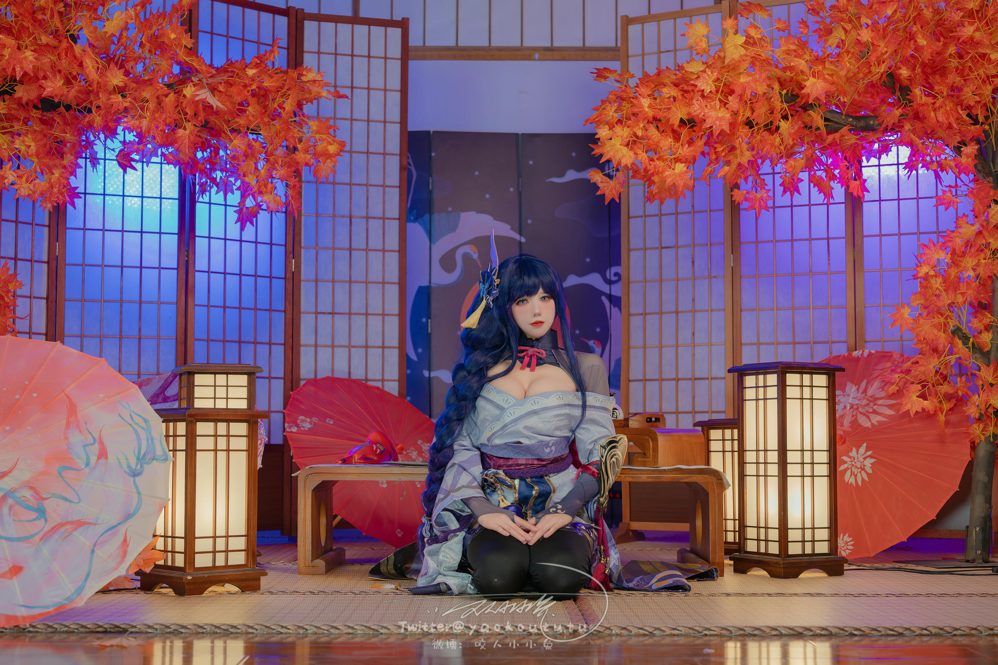 黏黏团子兔 NO.144 咬人小小兔(咬一口兔娘) 2403月作品 原神雷电将军 [76P1V-1.43G]_第1集