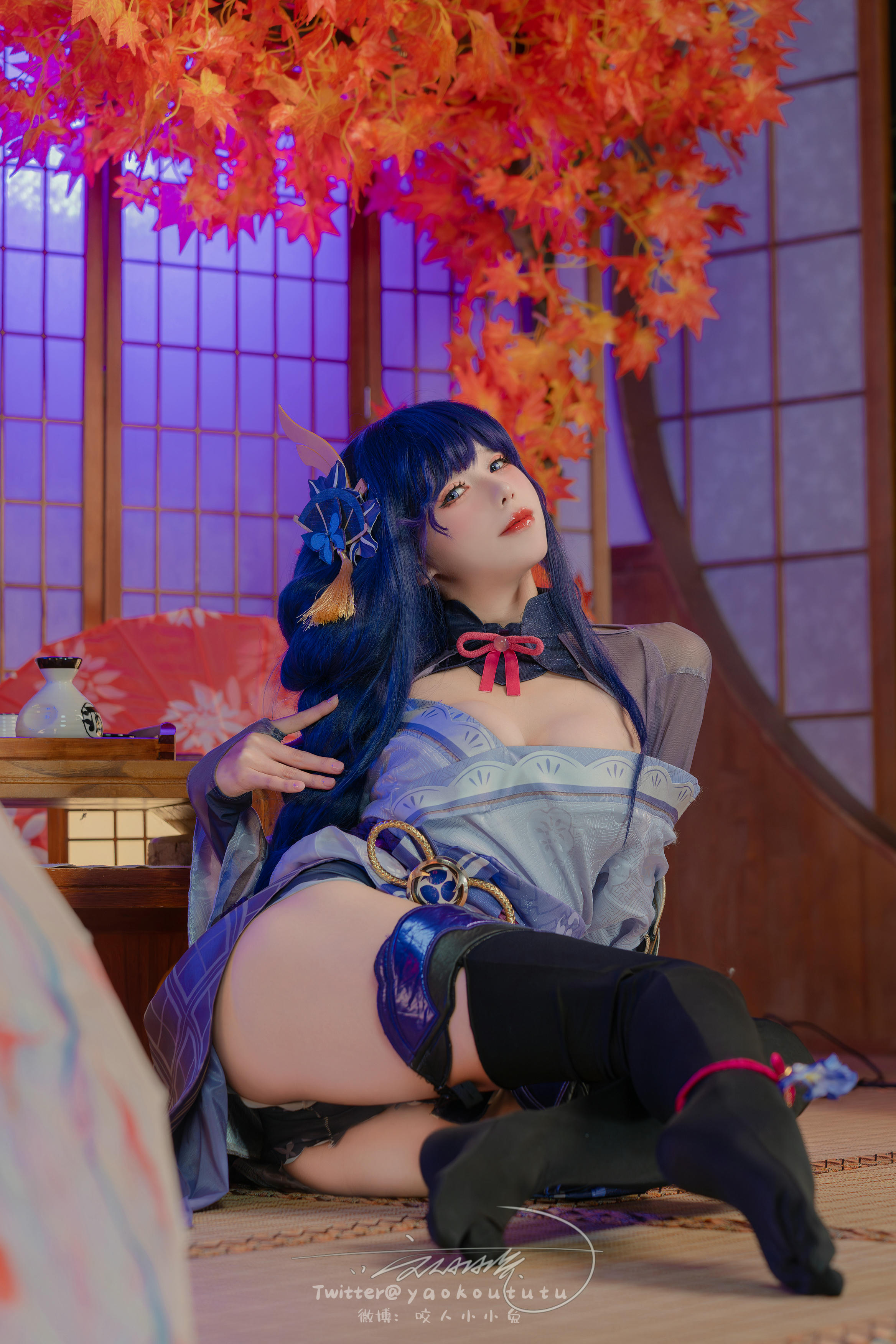 黏黏团子兔 NO.144 咬人小小兔(咬一口兔娘) 2403月作品 原神雷电将军 [76P1V-1.43G]_第2集