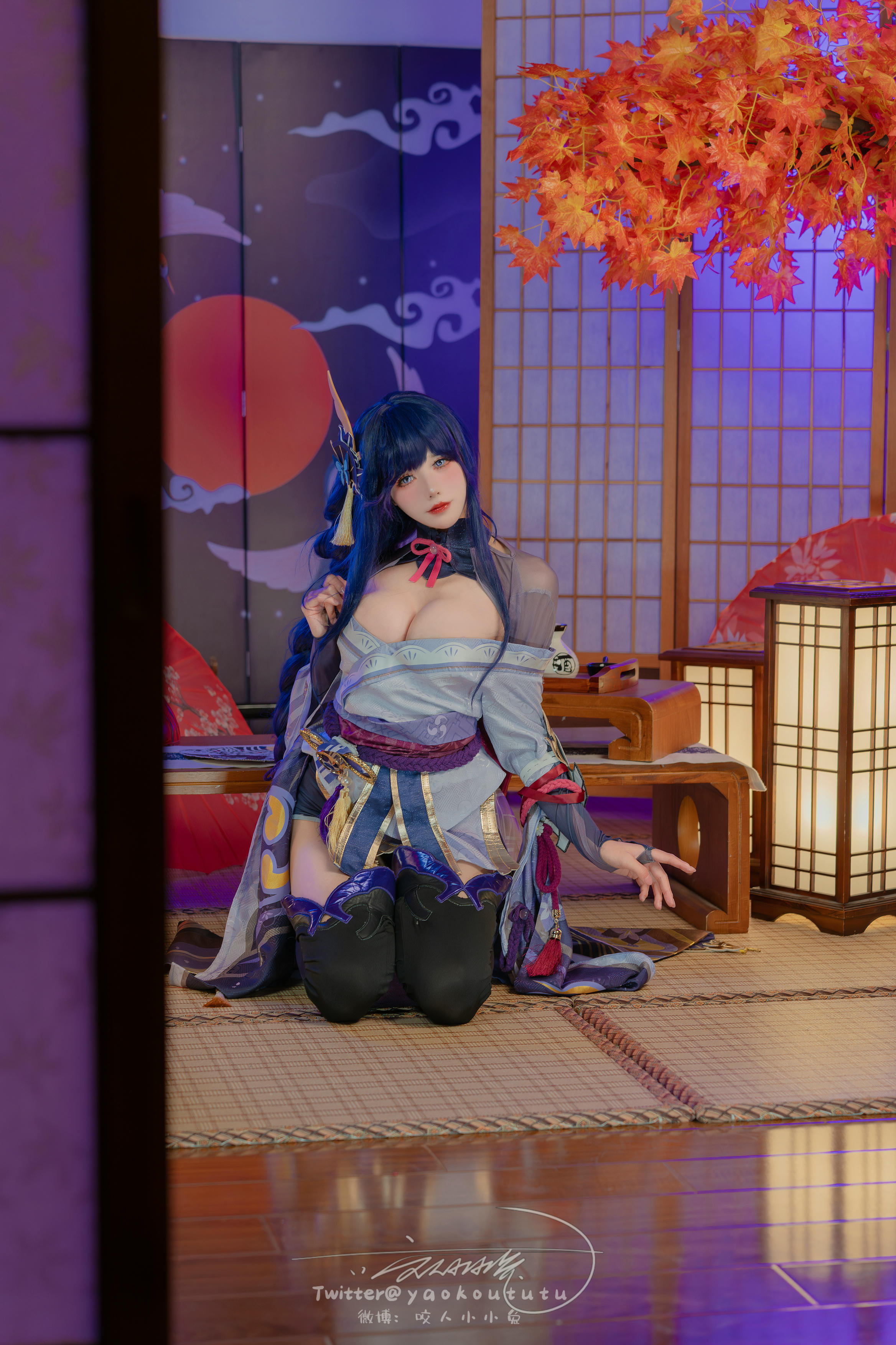 黏黏团子兔 NO.144 咬人小小兔(咬一口兔娘) 2403月作品 原神雷电将军 [76P1V-1.43G]_第2集