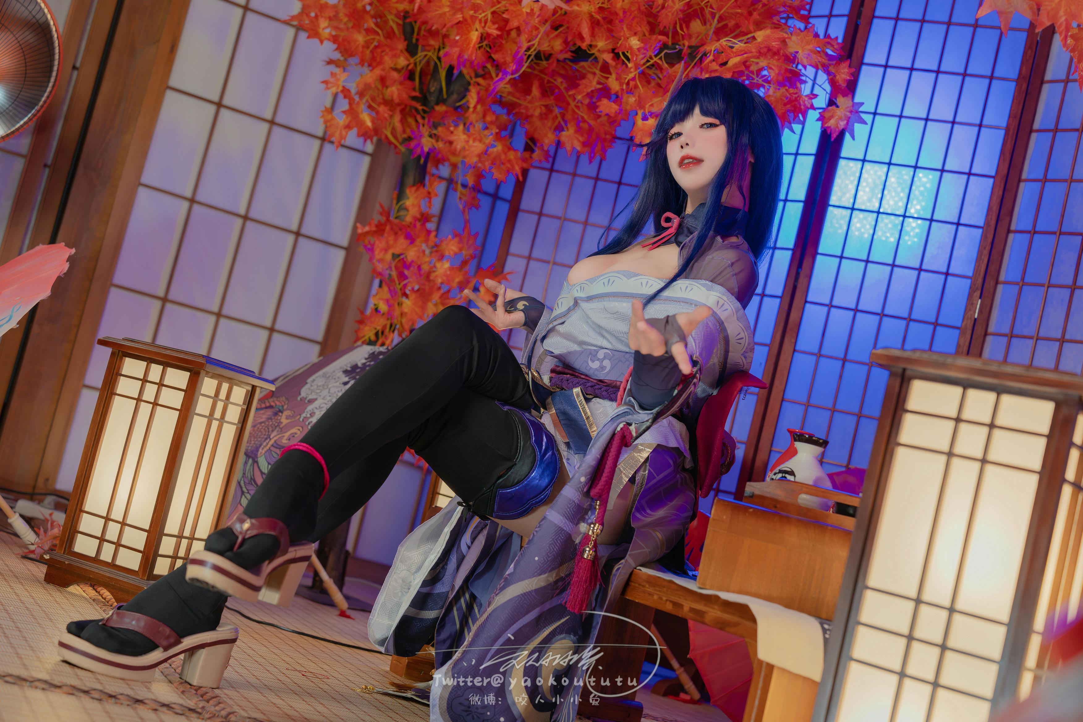 黏黏团子兔 NO.144 咬人小小兔(咬一口兔娘) 2403月作品 原神雷电将军 [76P1V-1.43G]_第2集