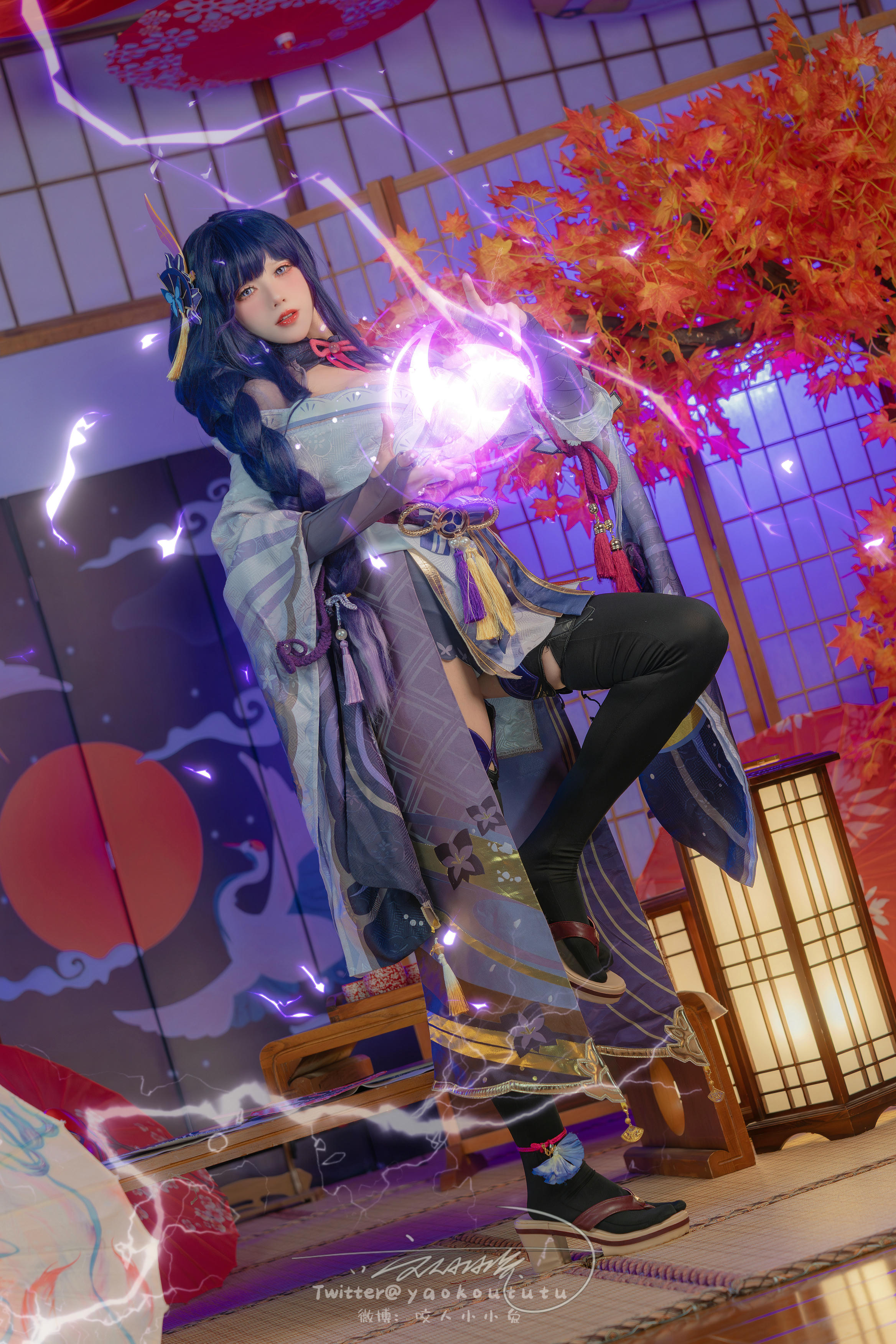 黏黏团子兔 NO.144 咬人小小兔(咬一口兔娘) 2403月作品 原神雷电将军 [76P1V-1.43G]_第1集