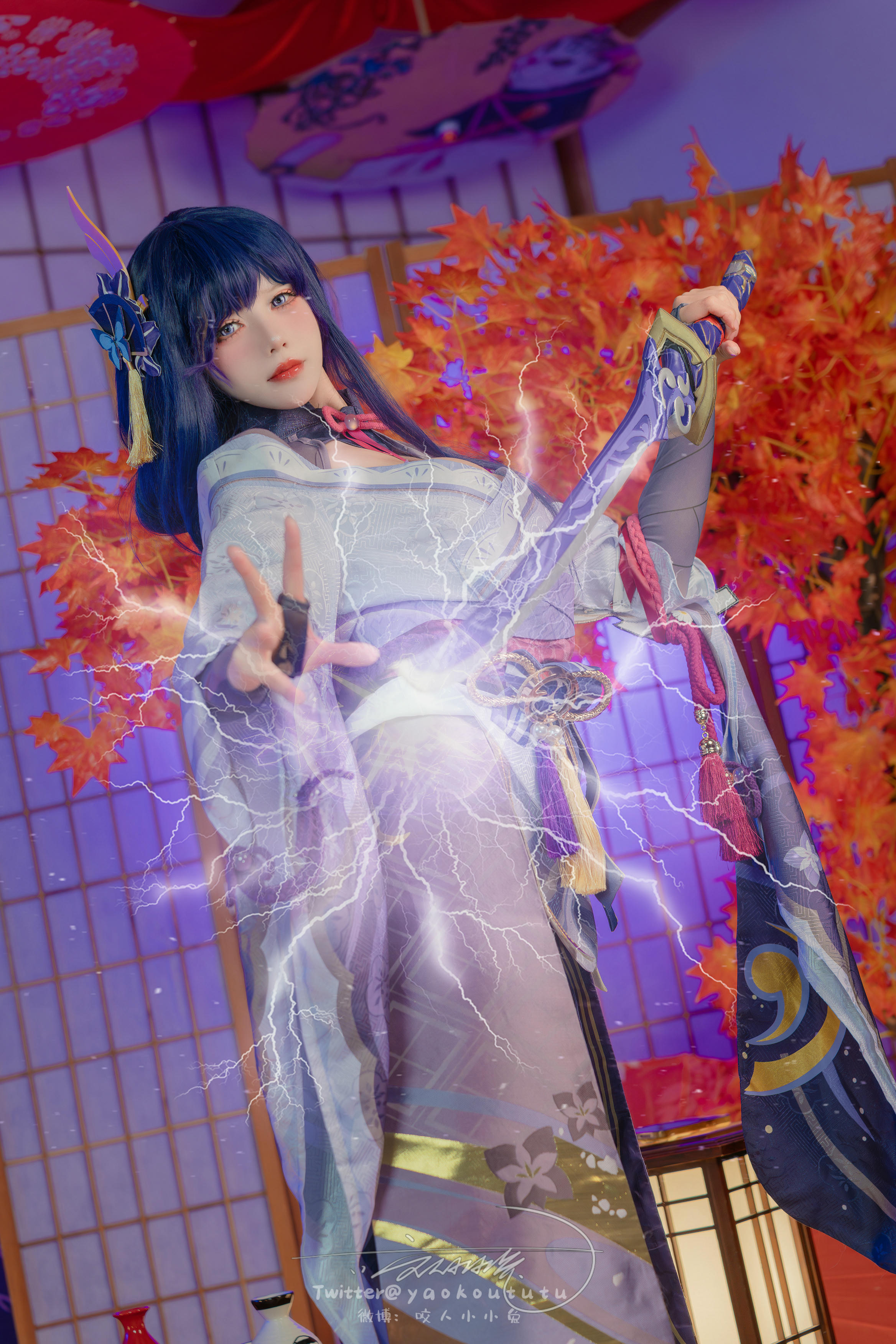 黏黏团子兔 NO.144 咬人小小兔(咬一口兔娘) 2403月作品 原神雷电将军 [76P1V-1.43G]_第1集