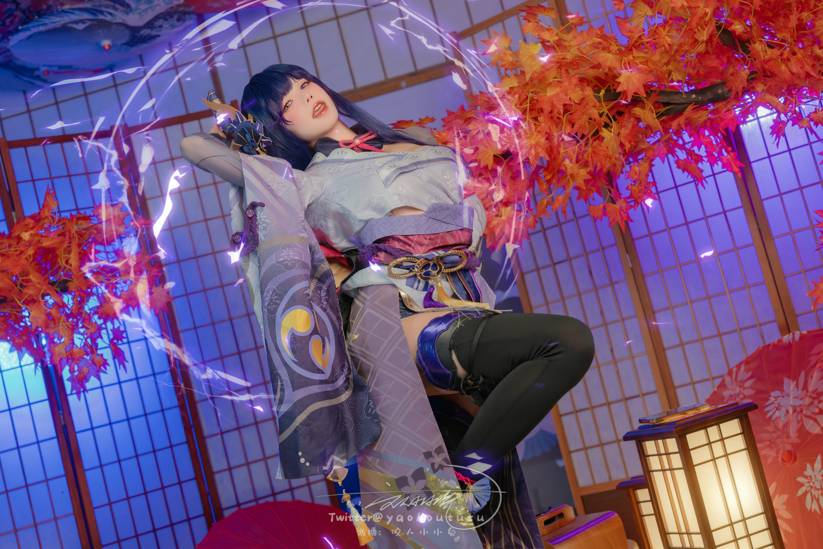 黏黏团子兔 NO.144 咬人小小兔(咬一口兔娘) 2403月作品 原神雷电将军 [76P1V-1.43G]_第1集