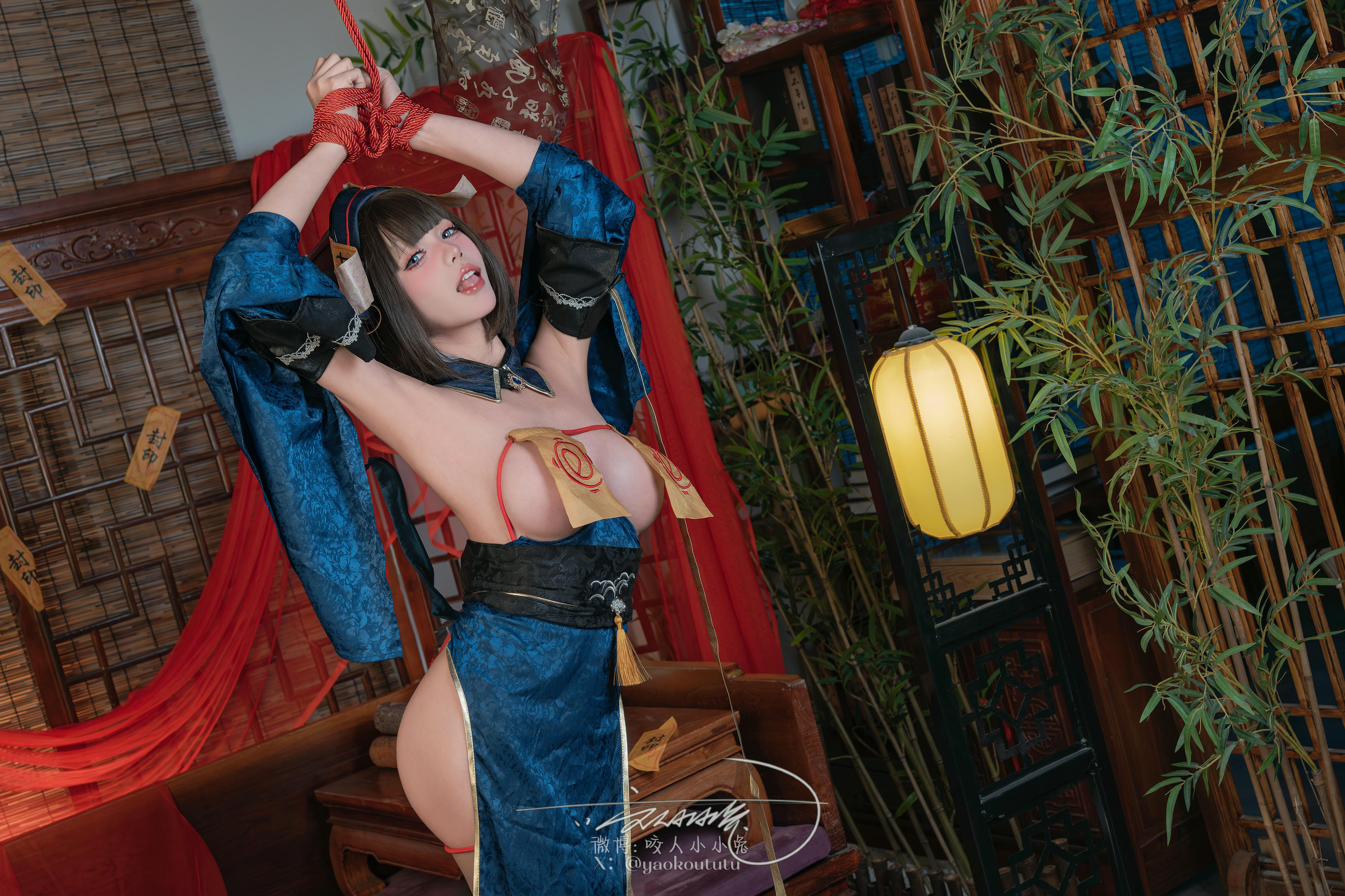 黏黏团子兔 NO.152 咬人小小兔 2404月作品『华甲僵尸夜』只是长胖 [73P+1V 1.64GB]_第2集