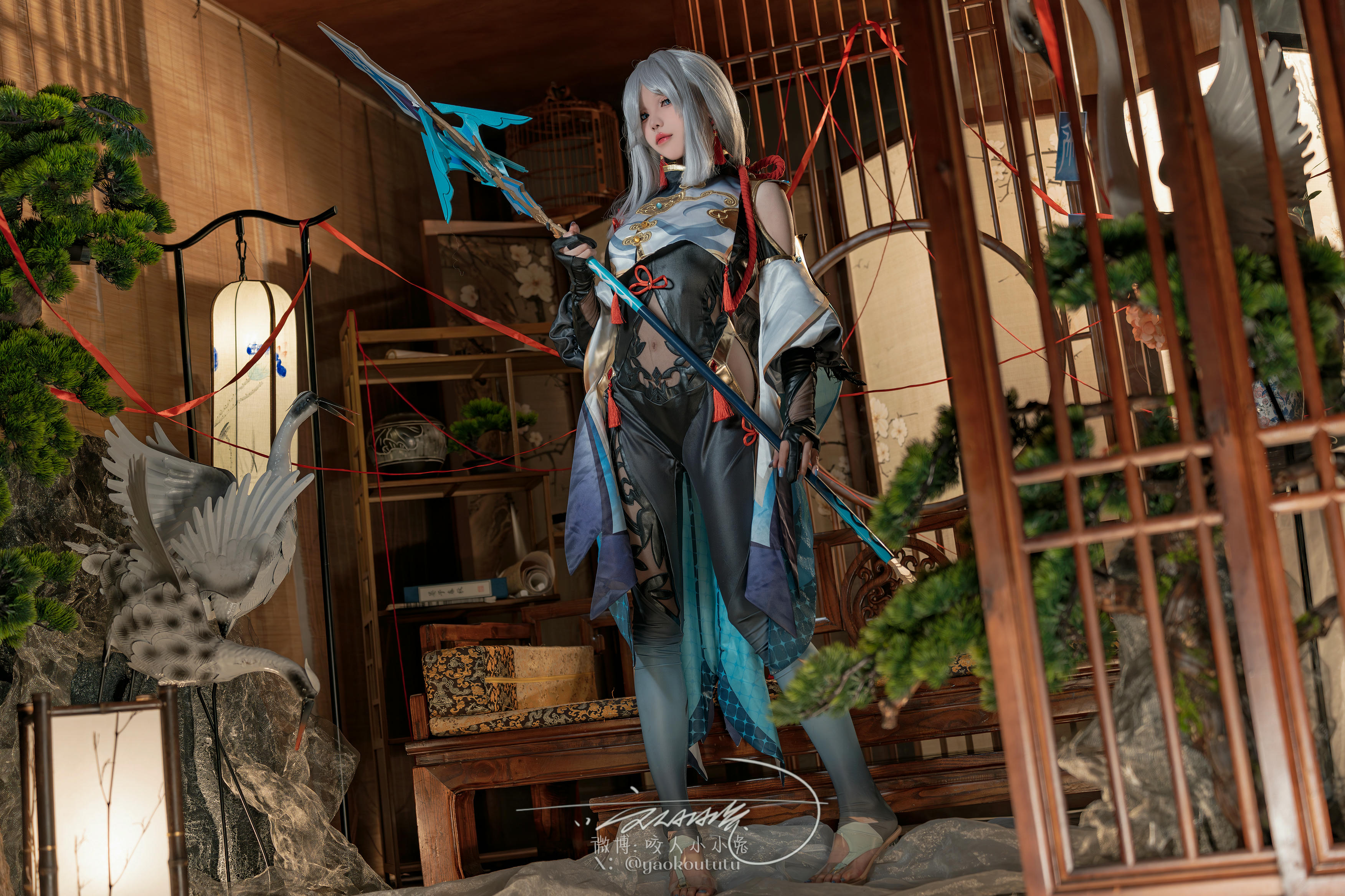 黏黏团子兔 NO.153 咬人小小兔 2404月作品『申鹤-明枪』小剧场 [73P+1V 1.21GB]_第1集