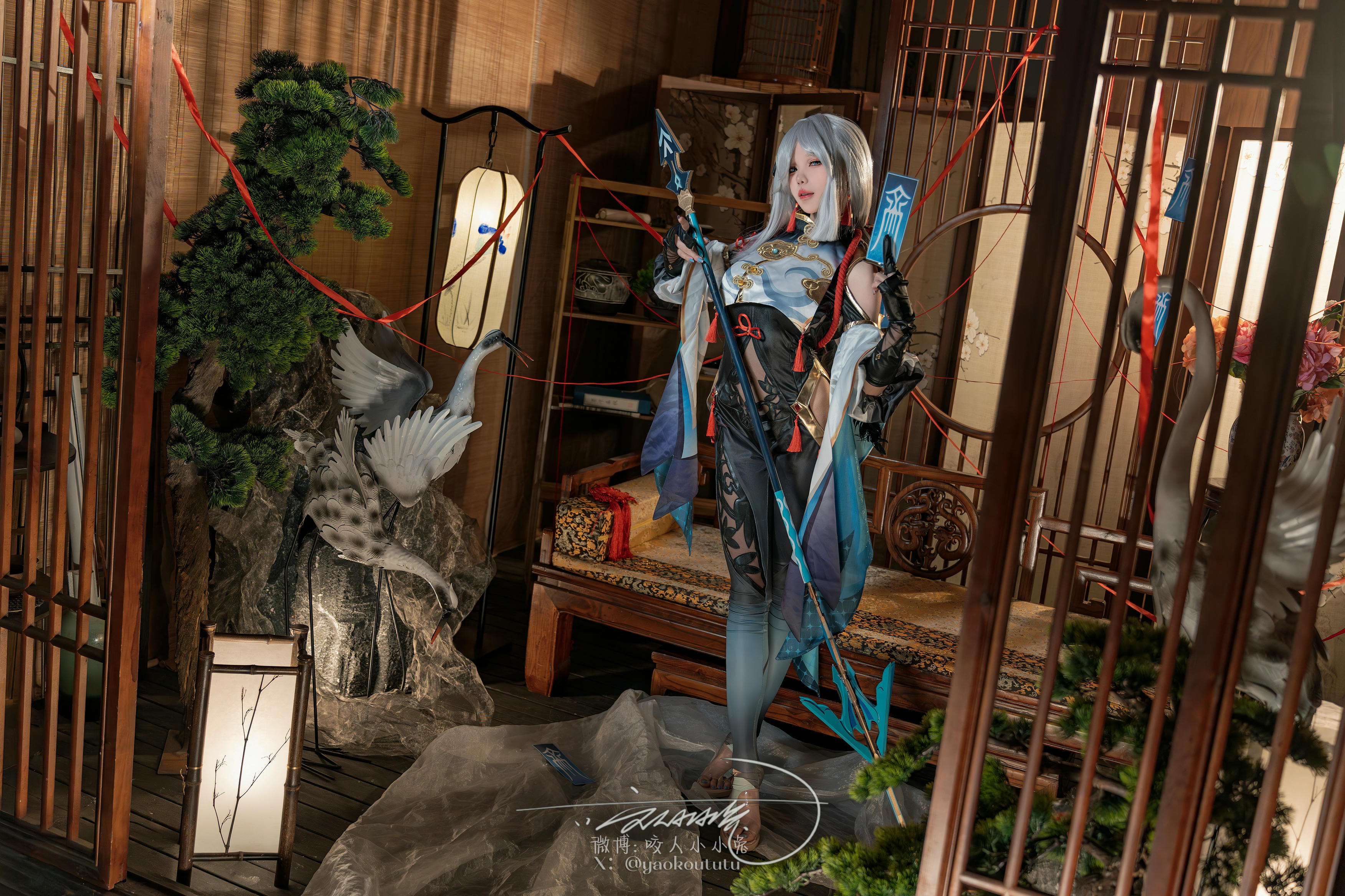 黏黏团子兔 NO.153 咬人小小兔 2404月作品『申鹤-明枪』小剧场 [73P+1V 1.21GB]_第1集