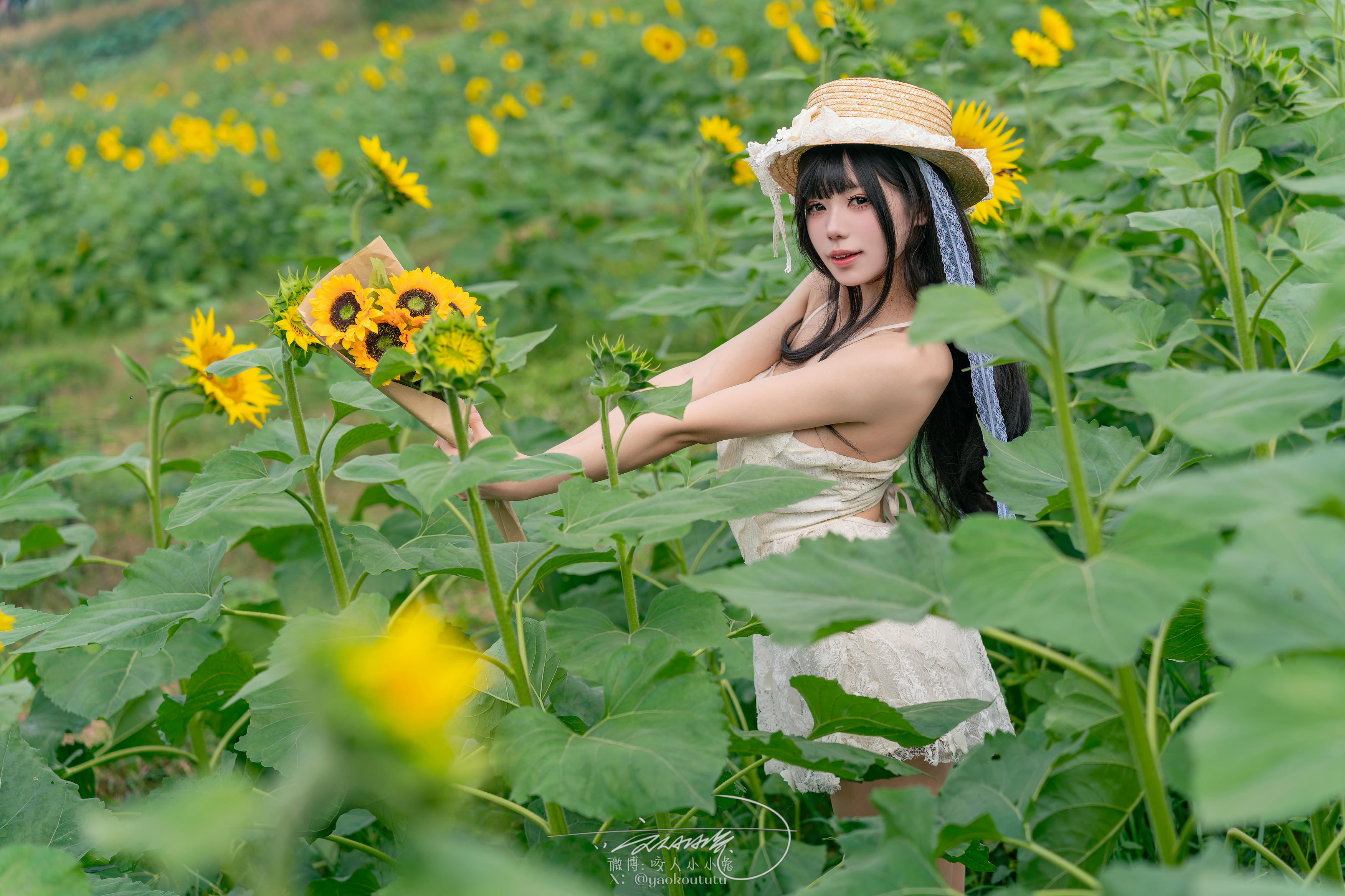 黏黏团子兔 NO.173 咬人小小兔 7月作品『夏の葵』Summertime [73P1V 1.52GB]_第2集