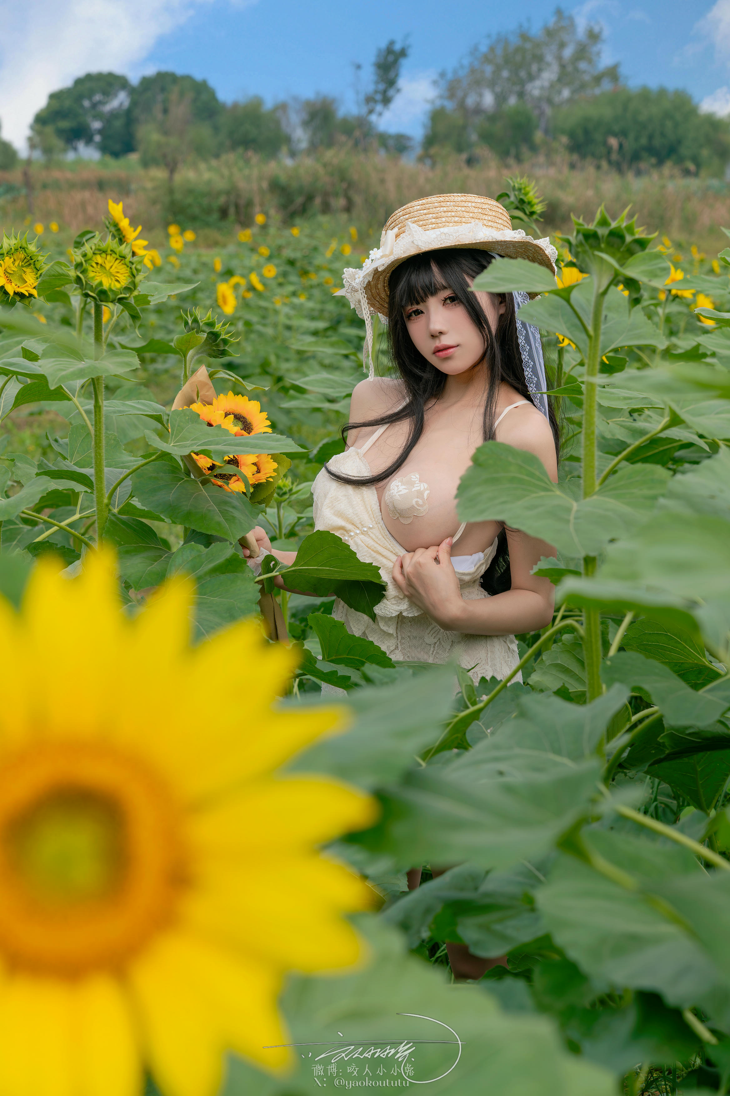 黏黏团子兔 NO.173 咬人小小兔 7月作品『夏の葵』Summertime [73P1V 1.52GB]_第2集