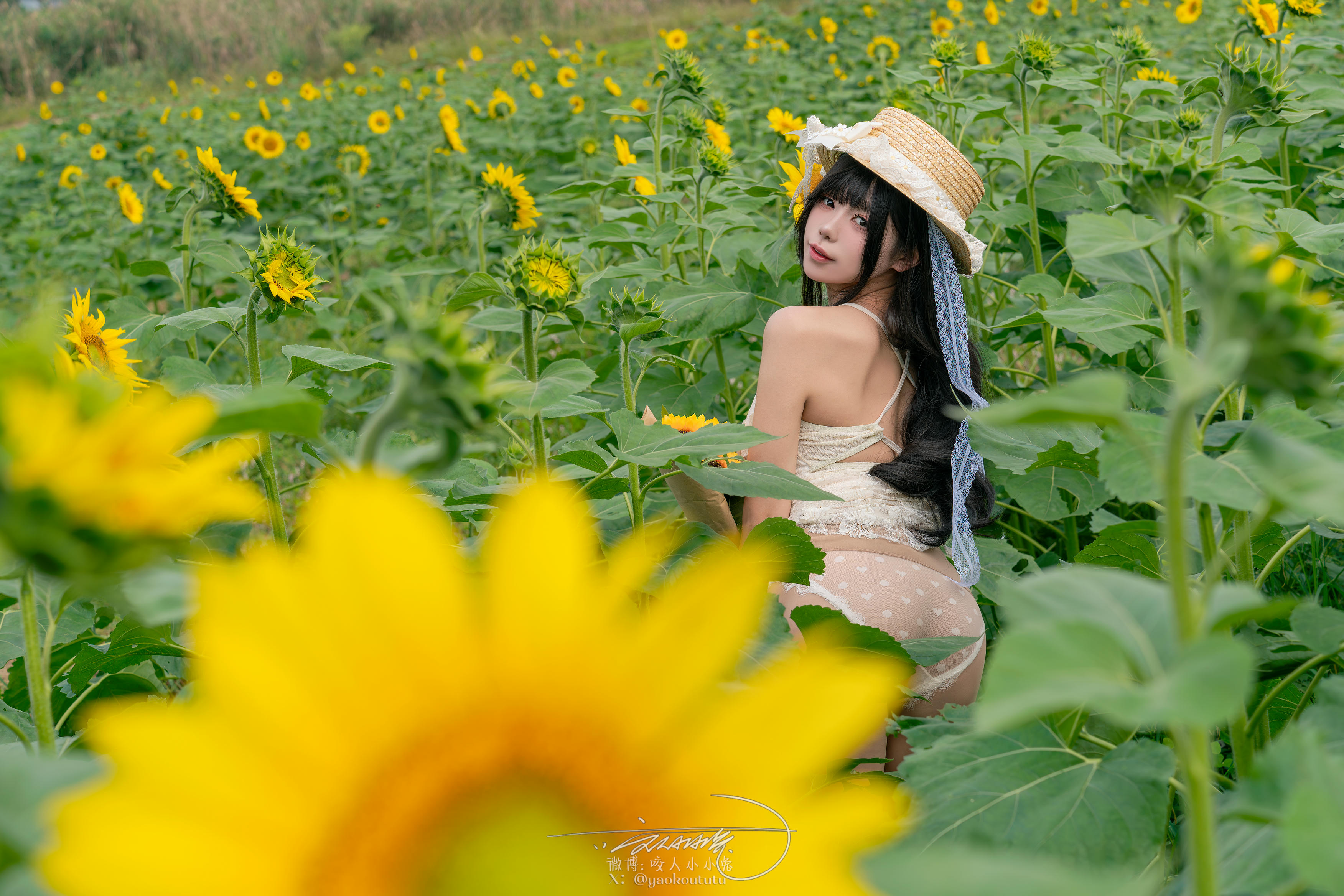 黏黏团子兔 NO.173 咬人小小兔 7月作品『夏の葵』Summertime [73P1V 1.52GB]_第2集