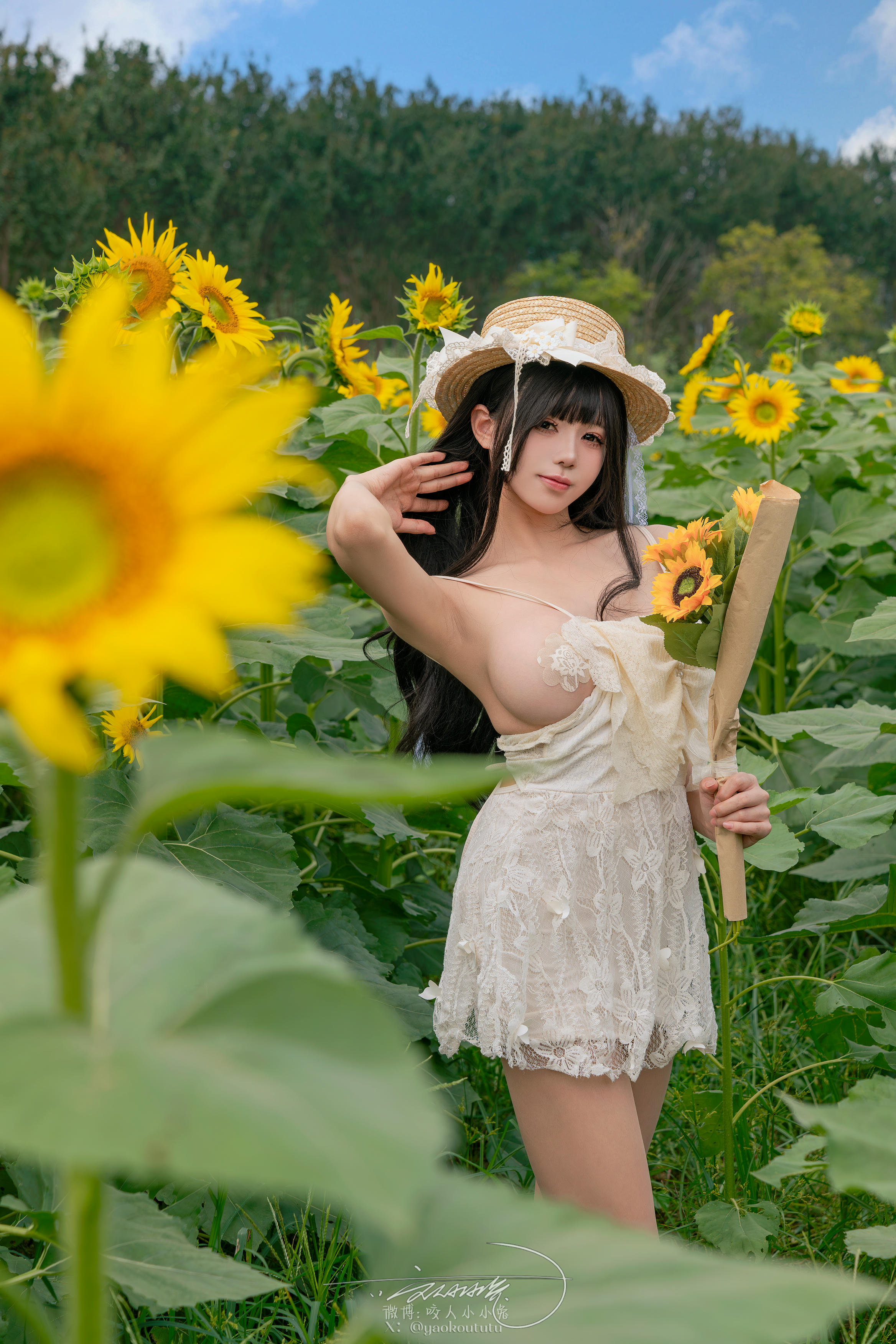 黏黏团子兔 NO.173 咬人小小兔 7月作品『夏の葵』Summertime [73P1V 1.52GB]_第3集