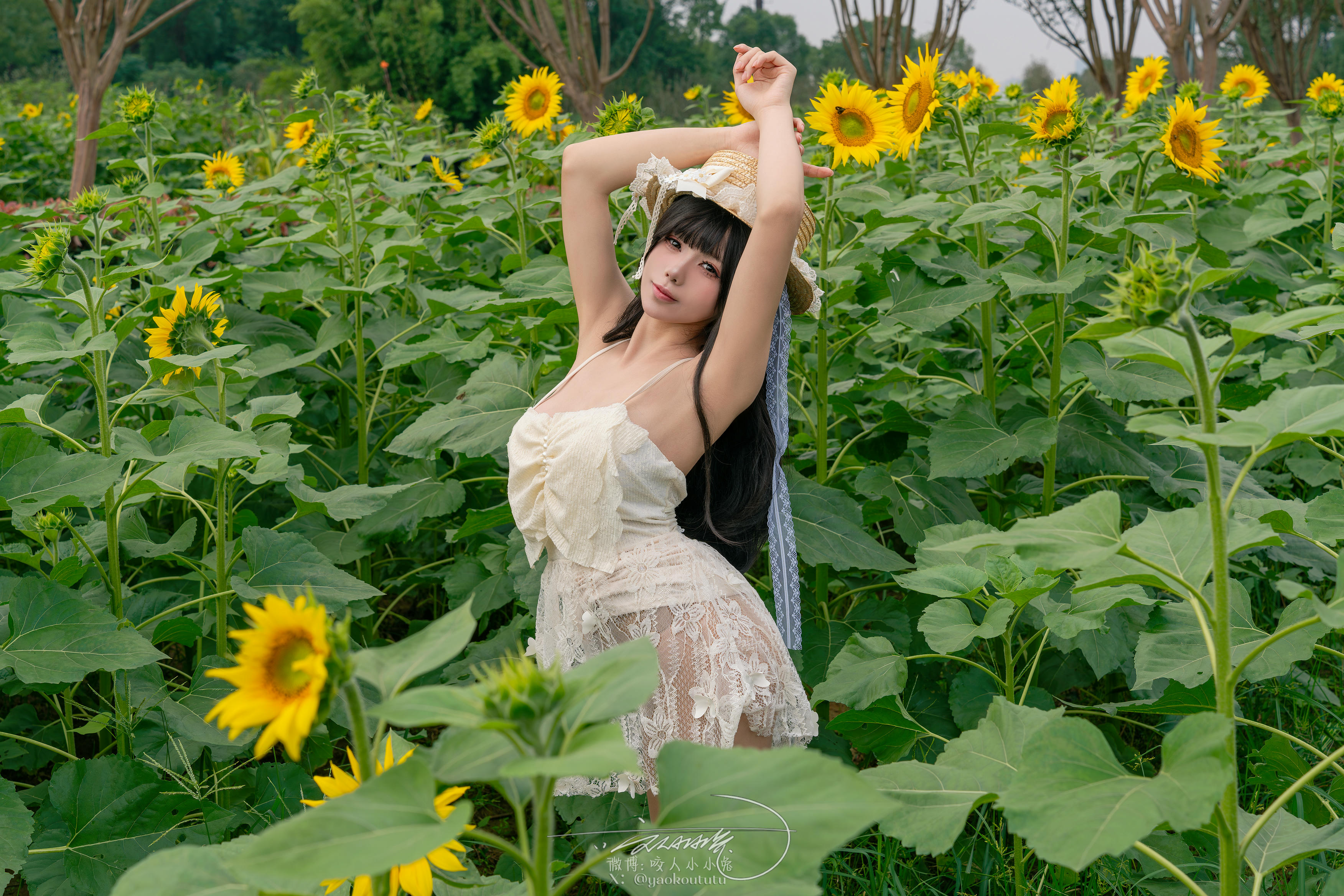 黏黏团子兔 NO.173 咬人小小兔 7月作品『夏の葵』Summertime [73P1V 1.52GB]_第3集