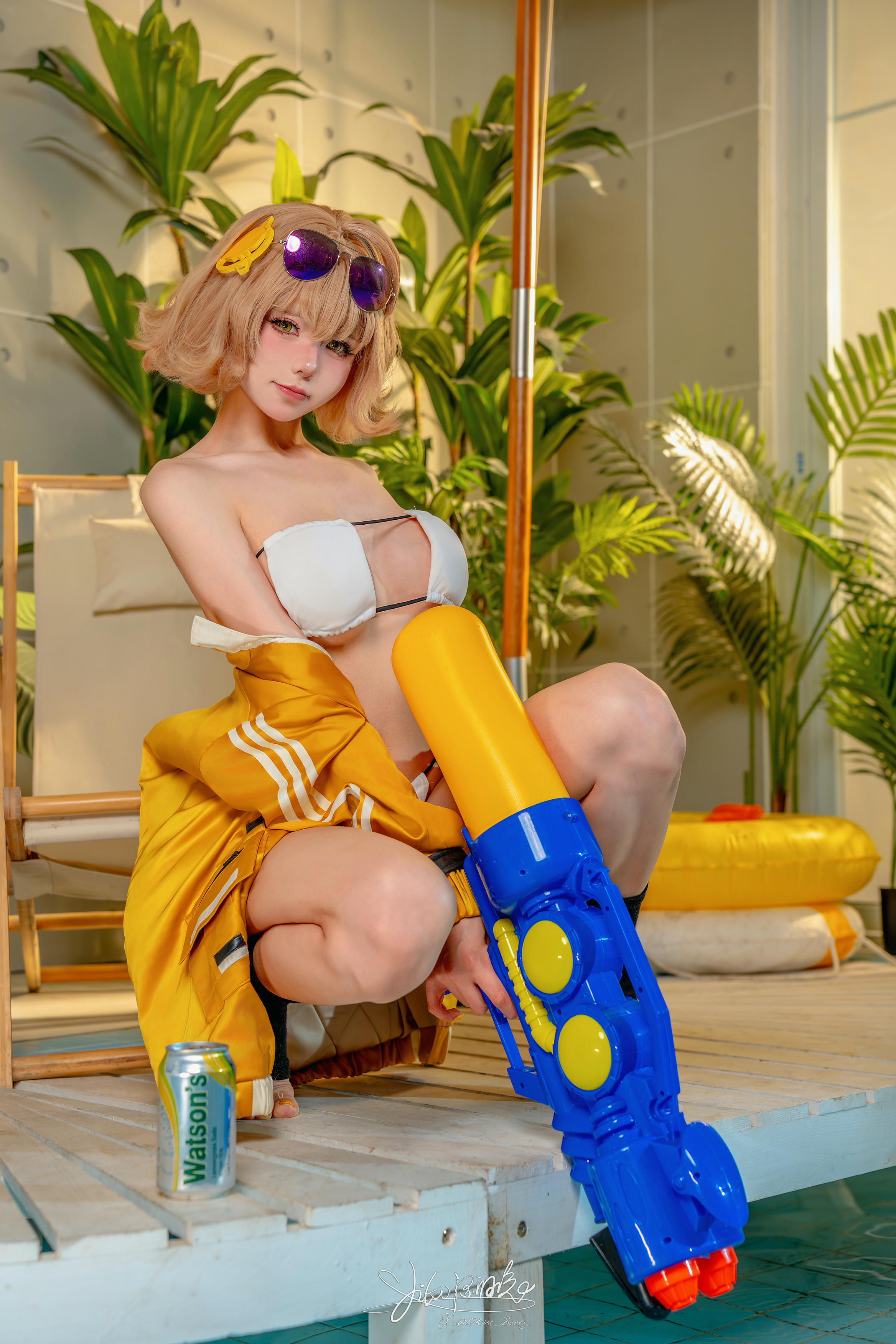 黏黏团子兔 NO.179 咬人小小兔 8月作品『闪耀夏日-阿尼斯』 恋爱告急 [80P1V-1.34GB]_第2集