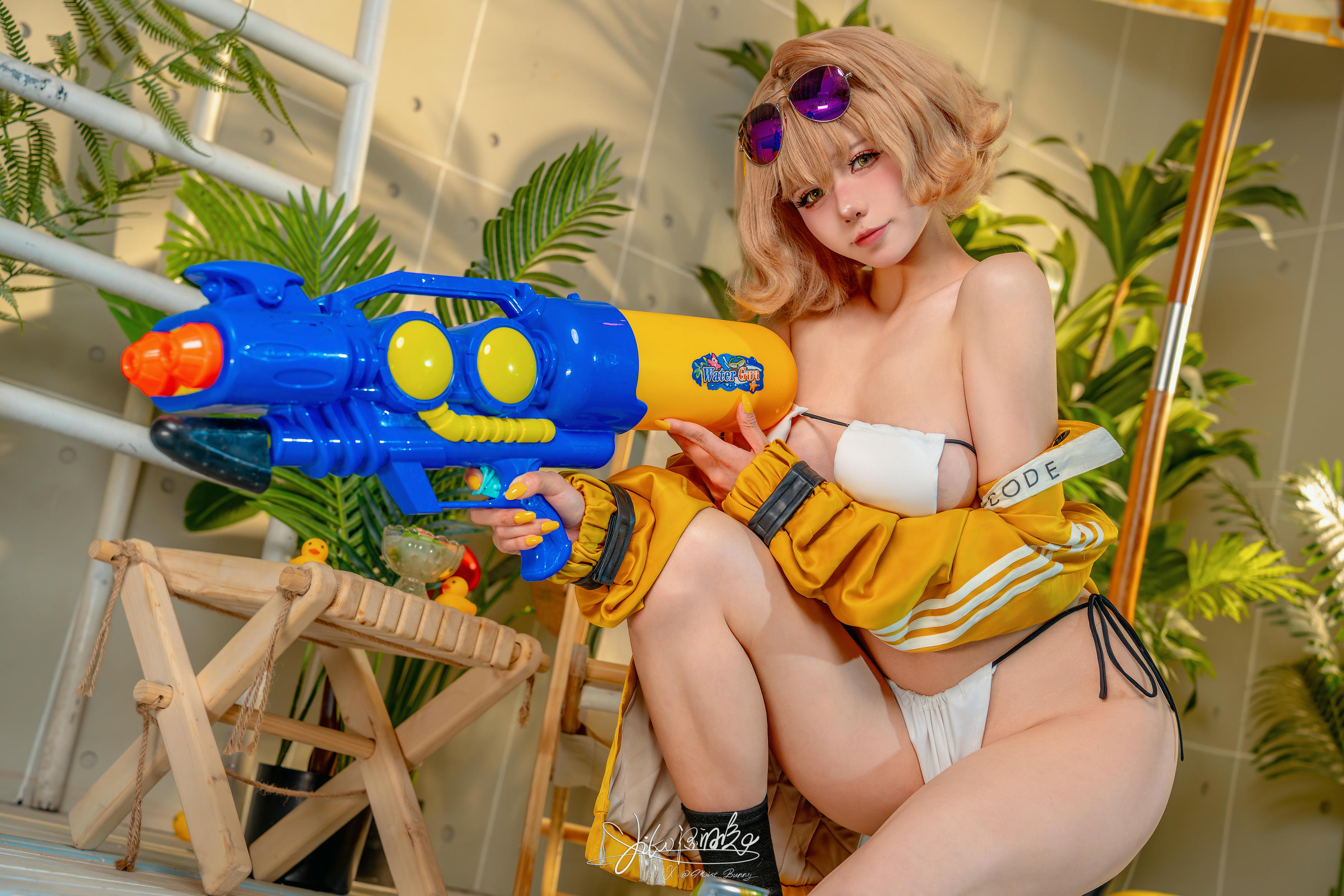 黏黏团子兔 NO.179 咬人小小兔 8月作品『闪耀夏日-阿尼斯』 恋爱告急 [80P1V-1.34GB]_第2集