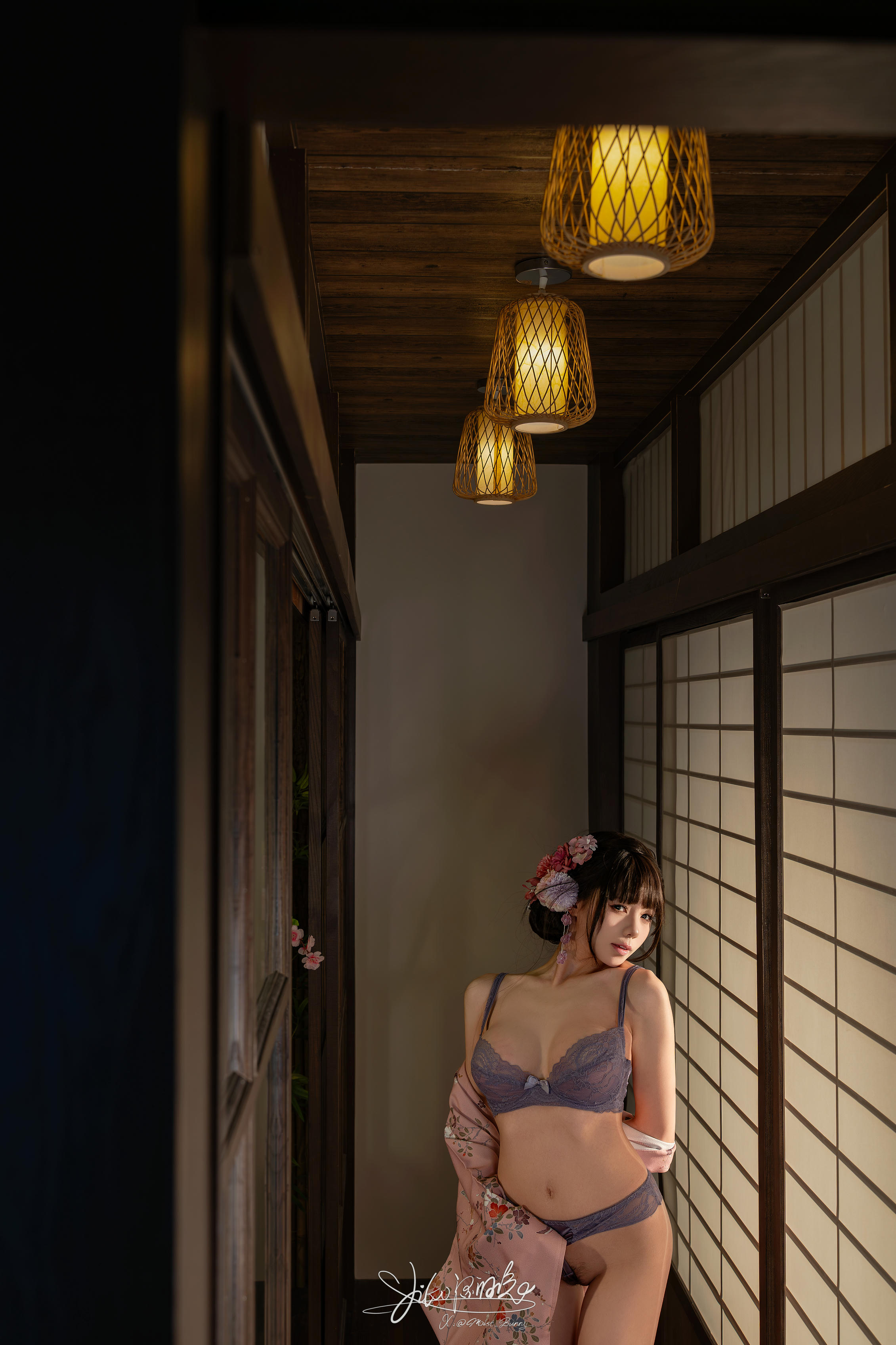 黏黏团子兔 NO.183 咬人小小兔 8月作品『温泉の女将』 燕无歇 [77P+1V 1.52GB]_第3集