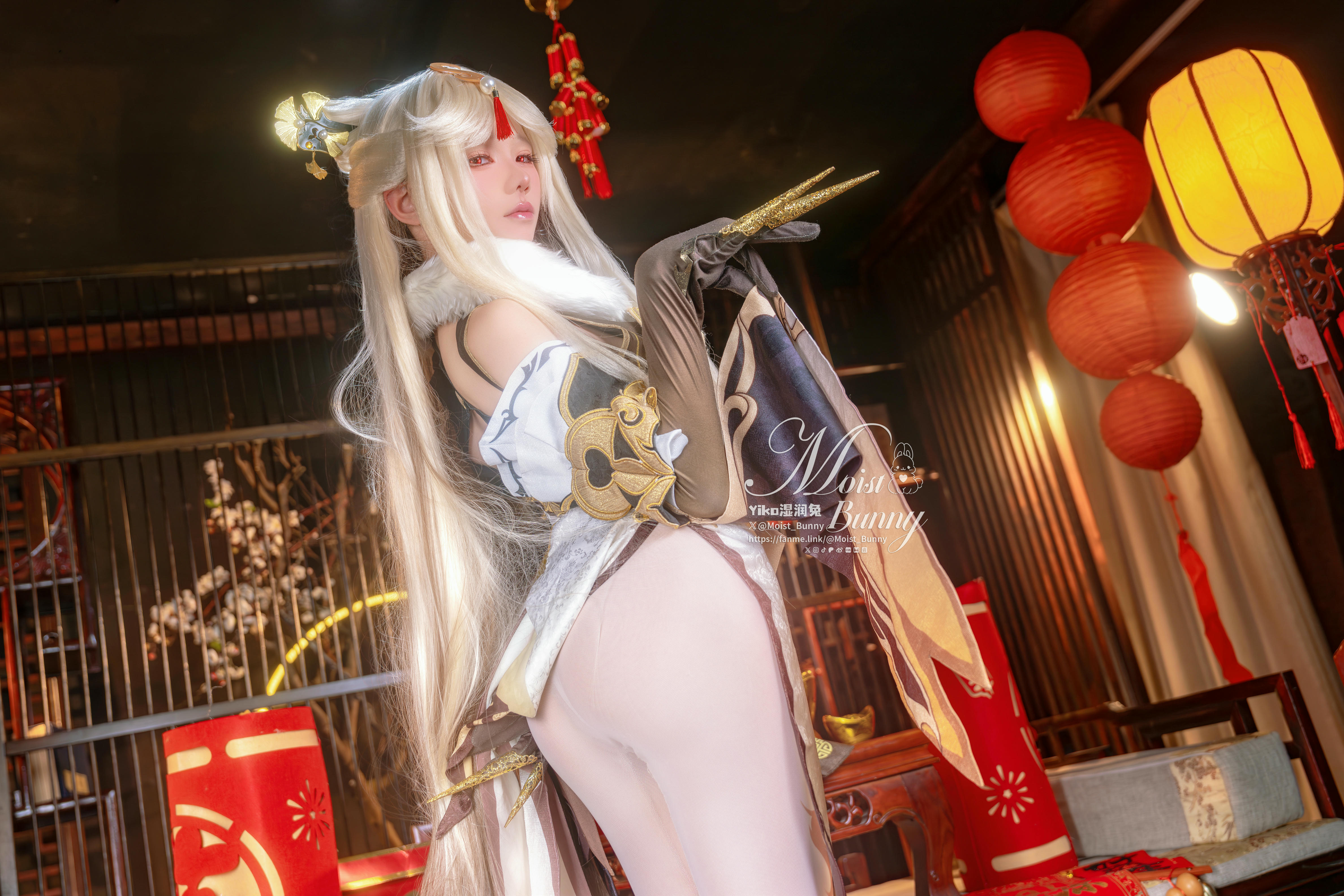 Yiko湿润兔 NO.212 25.02月作品『金蛇来财 凝光贺岁』Good night kiss [89P+1V 1.74GB]_第1集