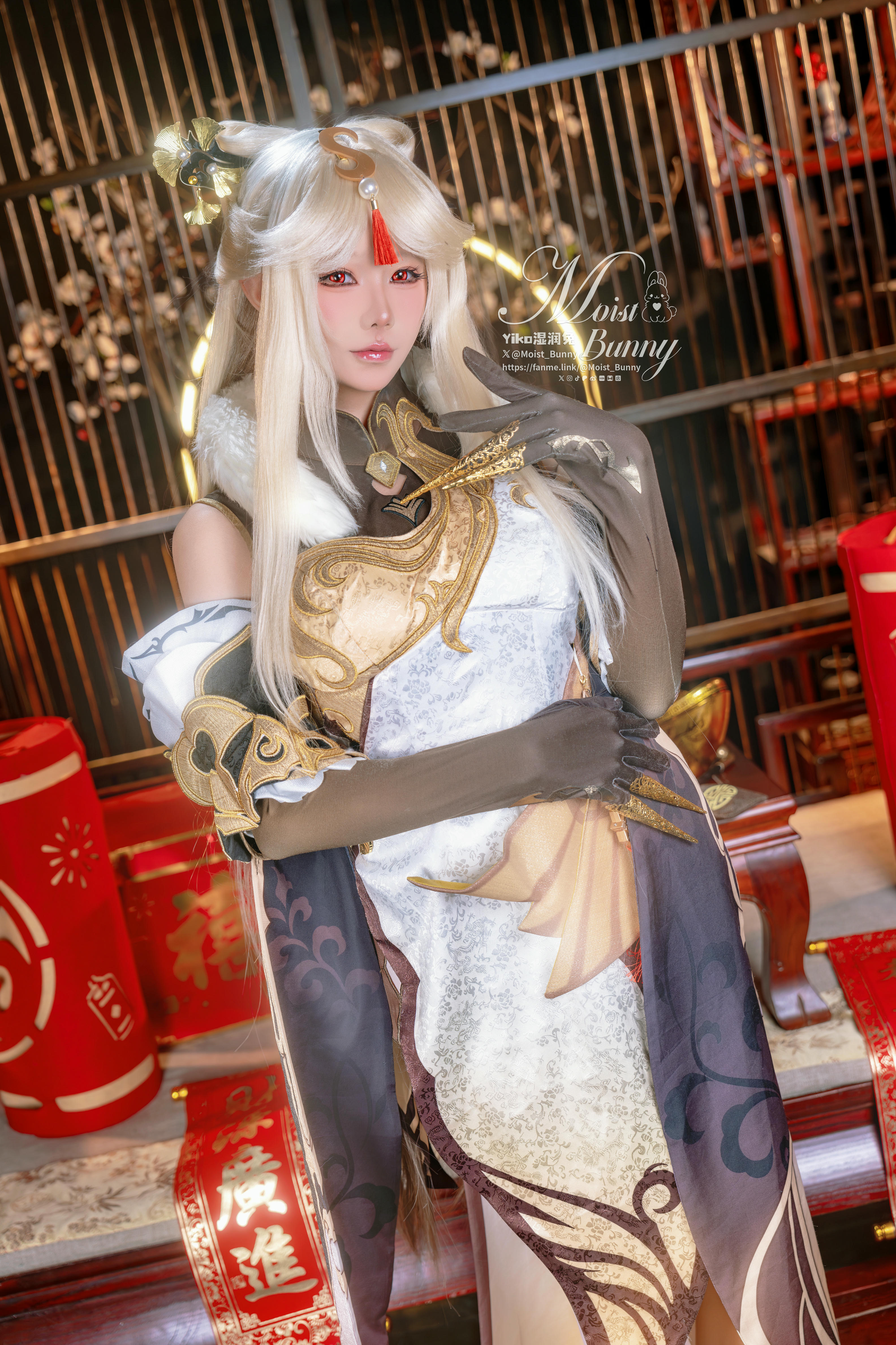 Yiko湿润兔 NO.212 25.02月作品『金蛇来财 凝光贺岁』Good night kiss [89P+1V 1.74GB]_第1集