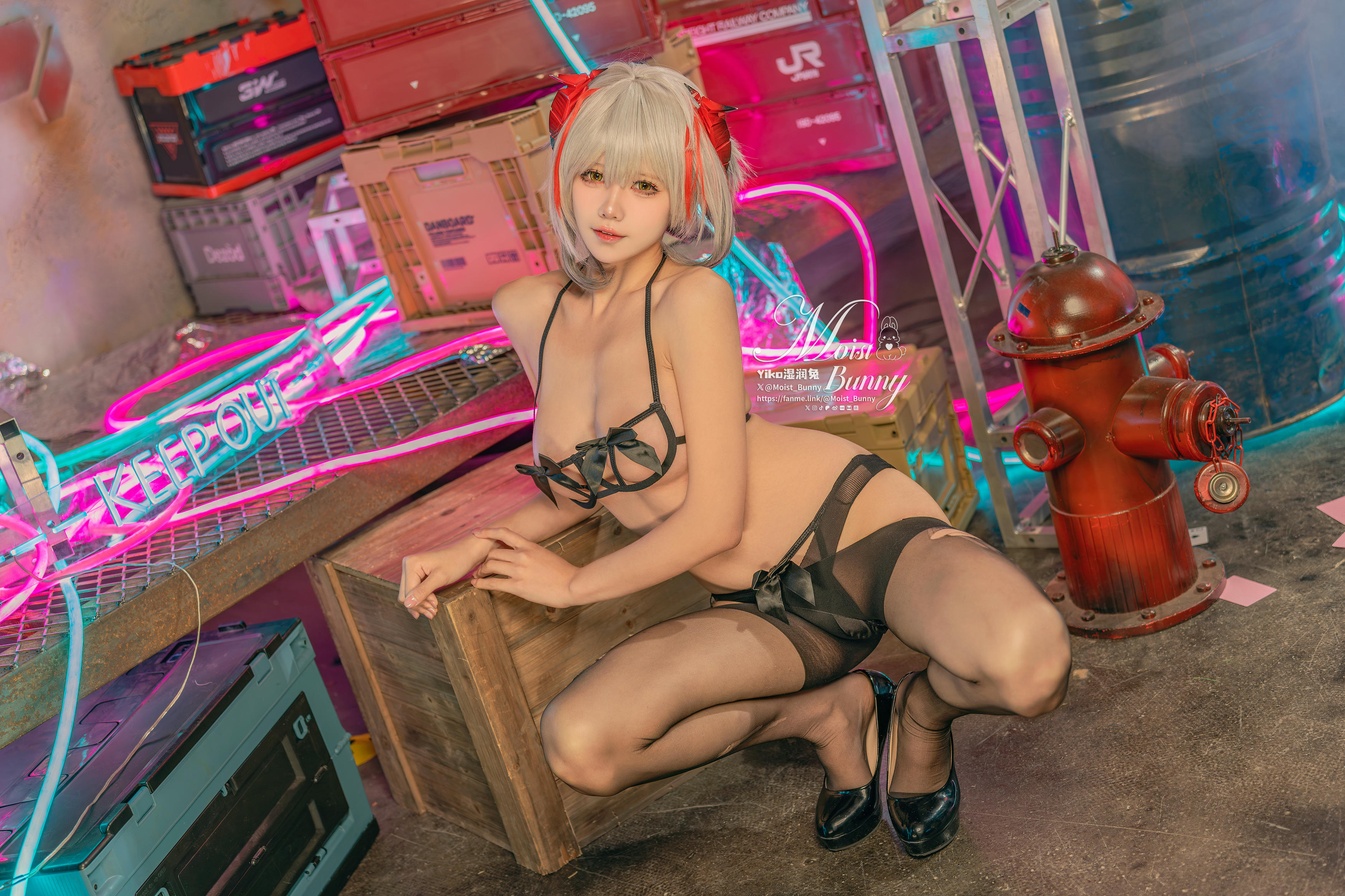 Yiko湿润兔 NO.214 25.02月作品『愚夜密函-W』[71P1V 1.29GB]_第3集