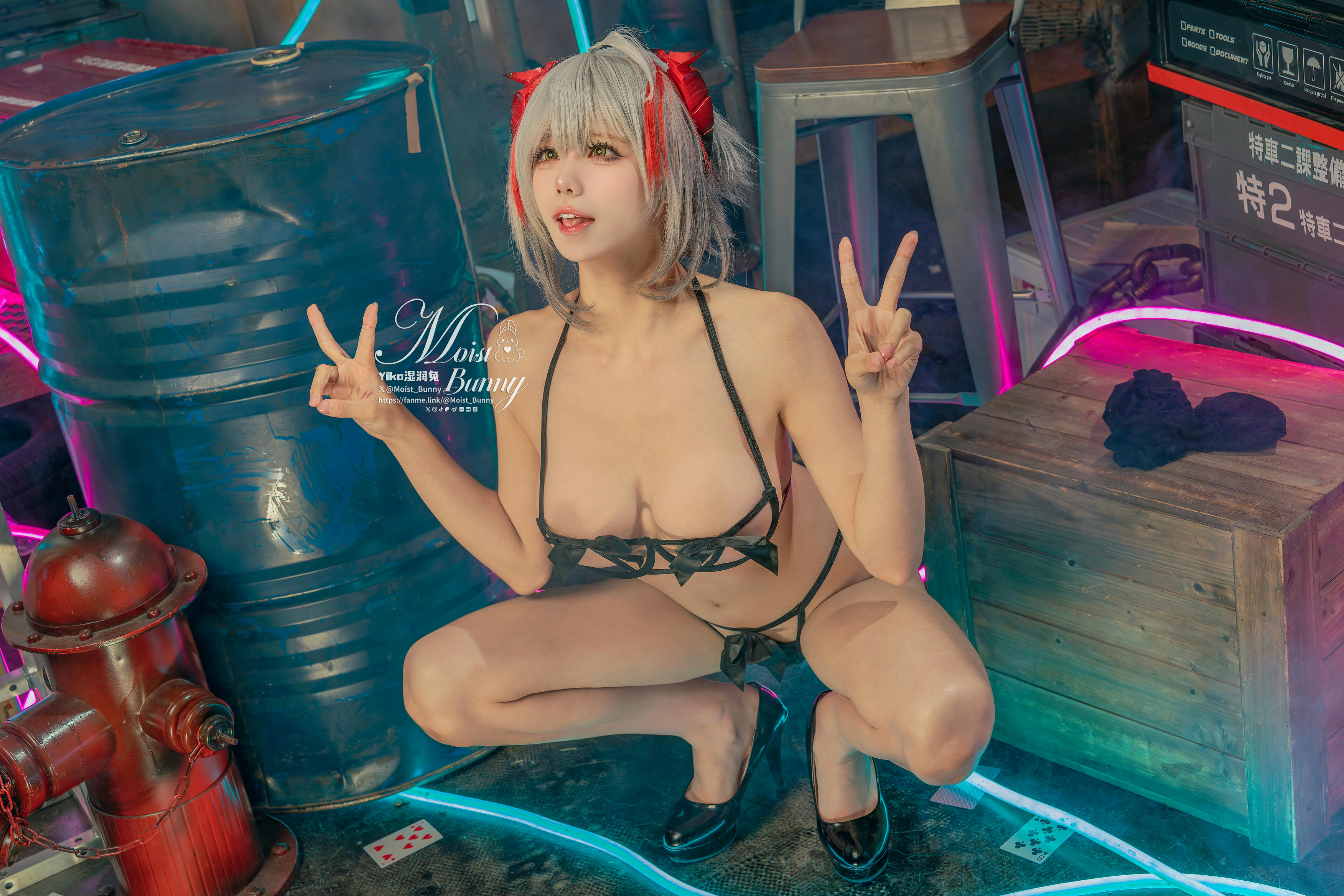 Yiko湿润兔 NO.214 25.02月作品『愚夜密函-W』[71P1V 1.29GB]_第4集