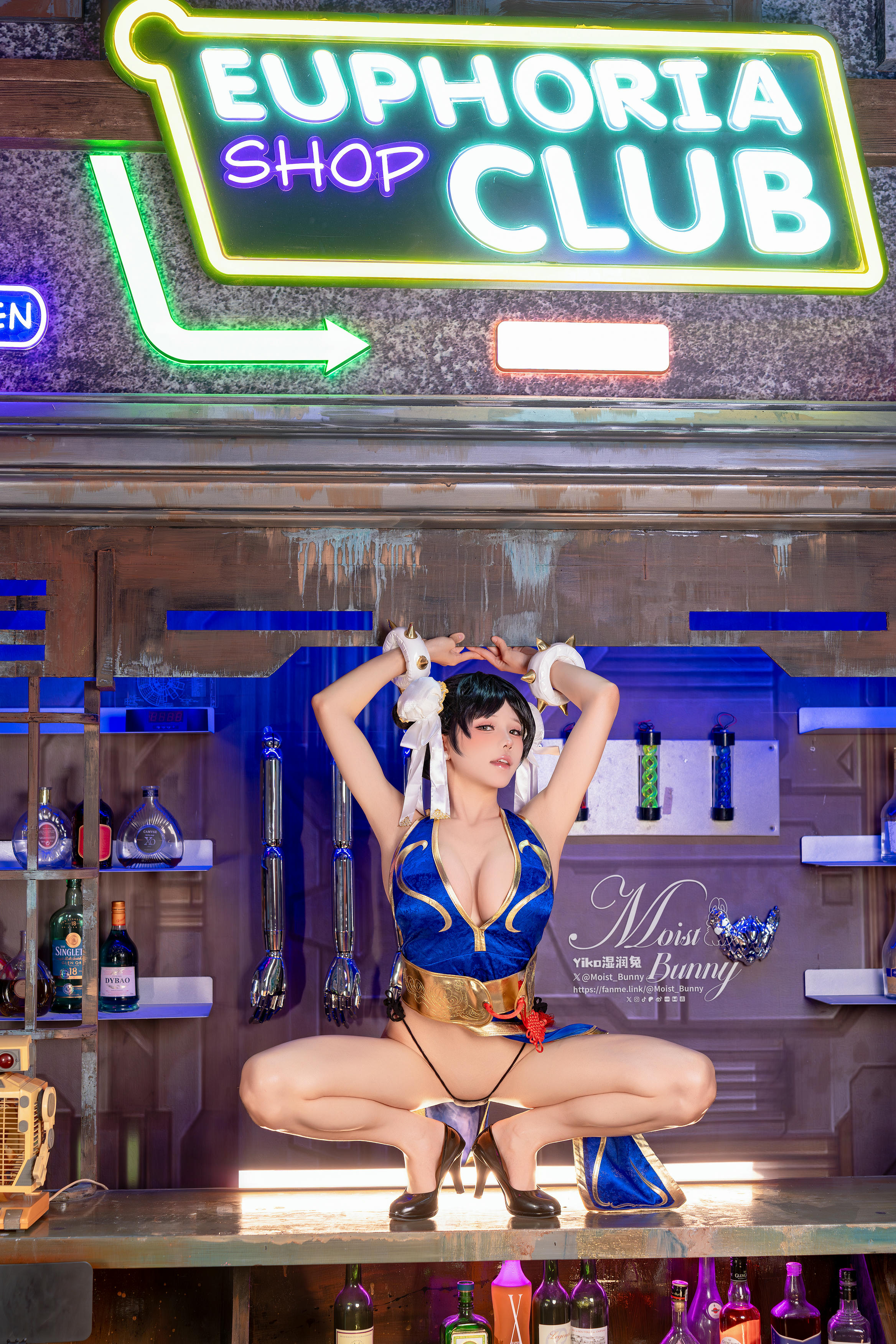 Yiko湿润兔 NO.215 25.02月作品『街霸-春丽』桃花旗袍 [85P1V 1.58GB]_第2集