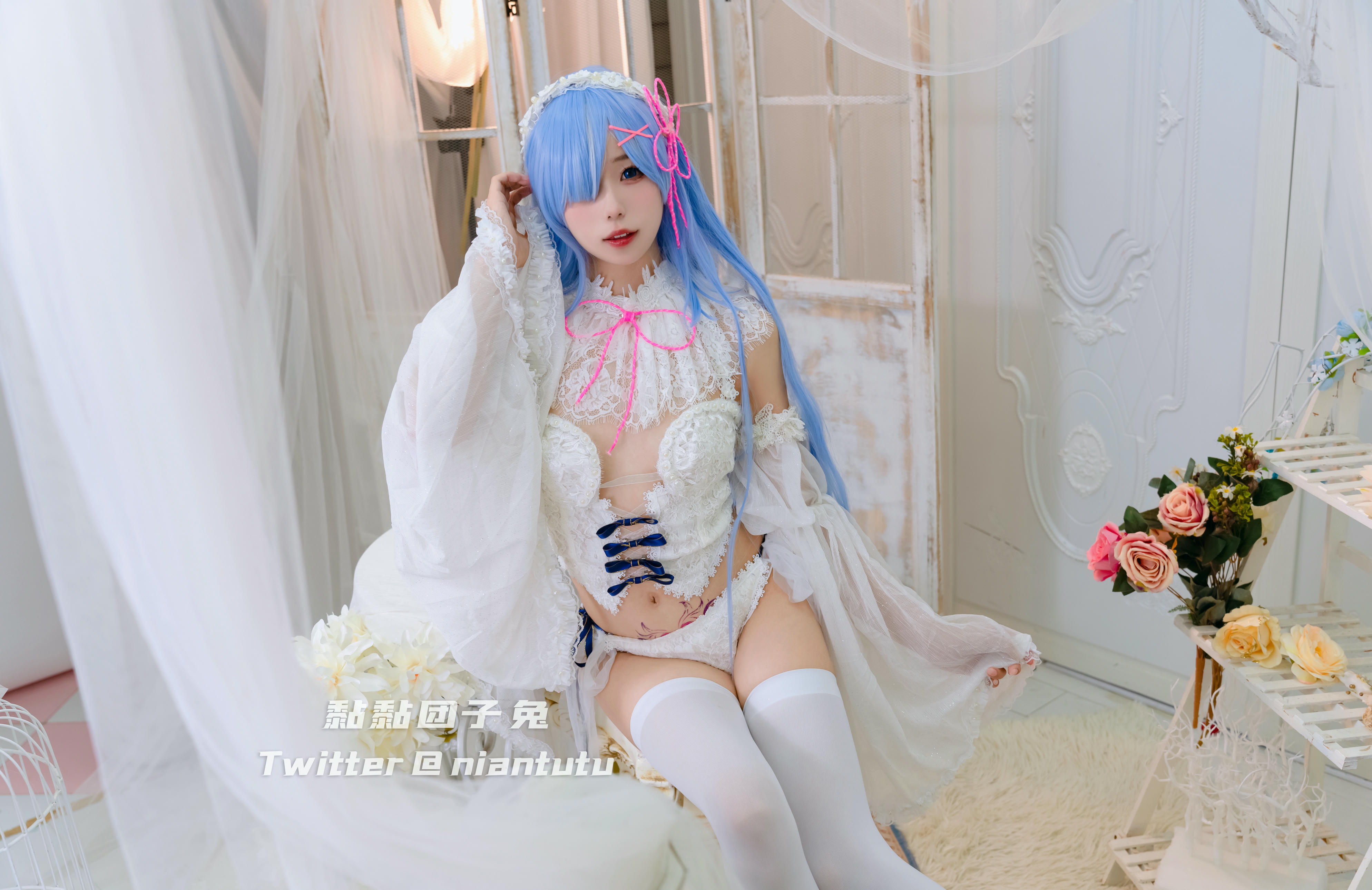 黏黏团子兔 NO.003 蕾姆 [41P 355MB]_第1集