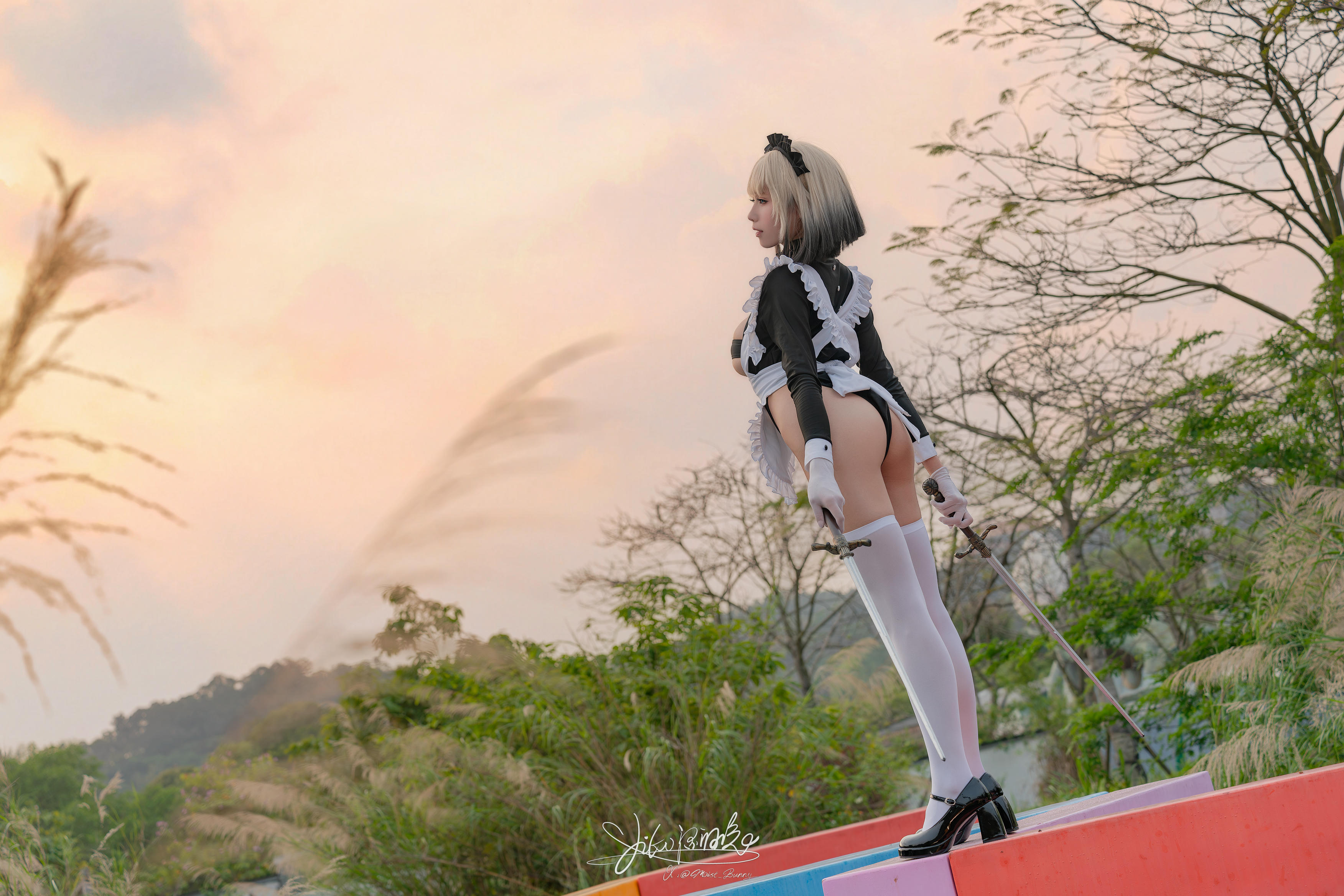 Yiko湿润兔 NO.193 24.10月作品『战斗女仆』动感光波 [76P1V 1.62GB]_第2集