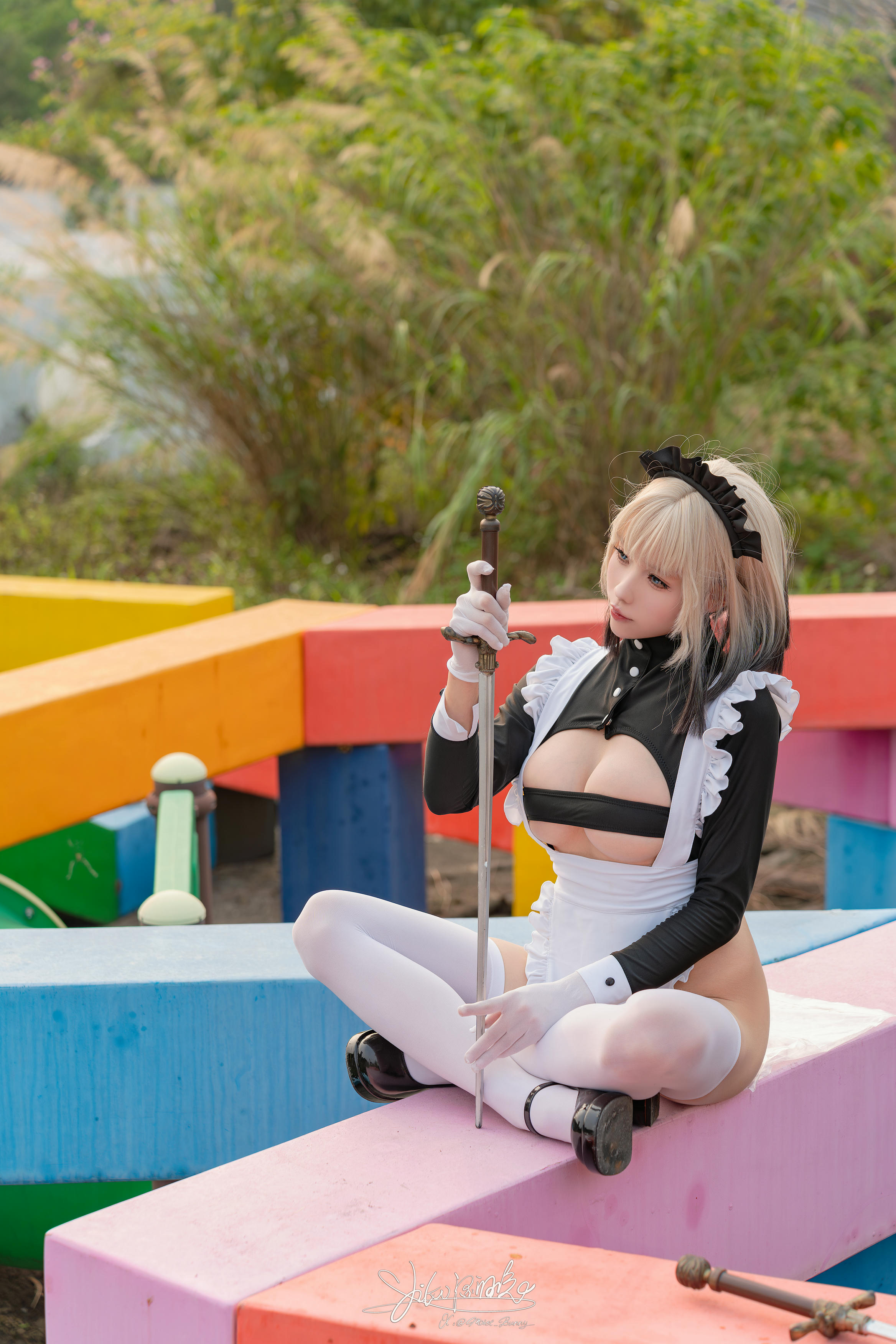 Yiko湿润兔 NO.193 24.10月作品『战斗女仆』动感光波 [76P1V 1.62GB]_第2集