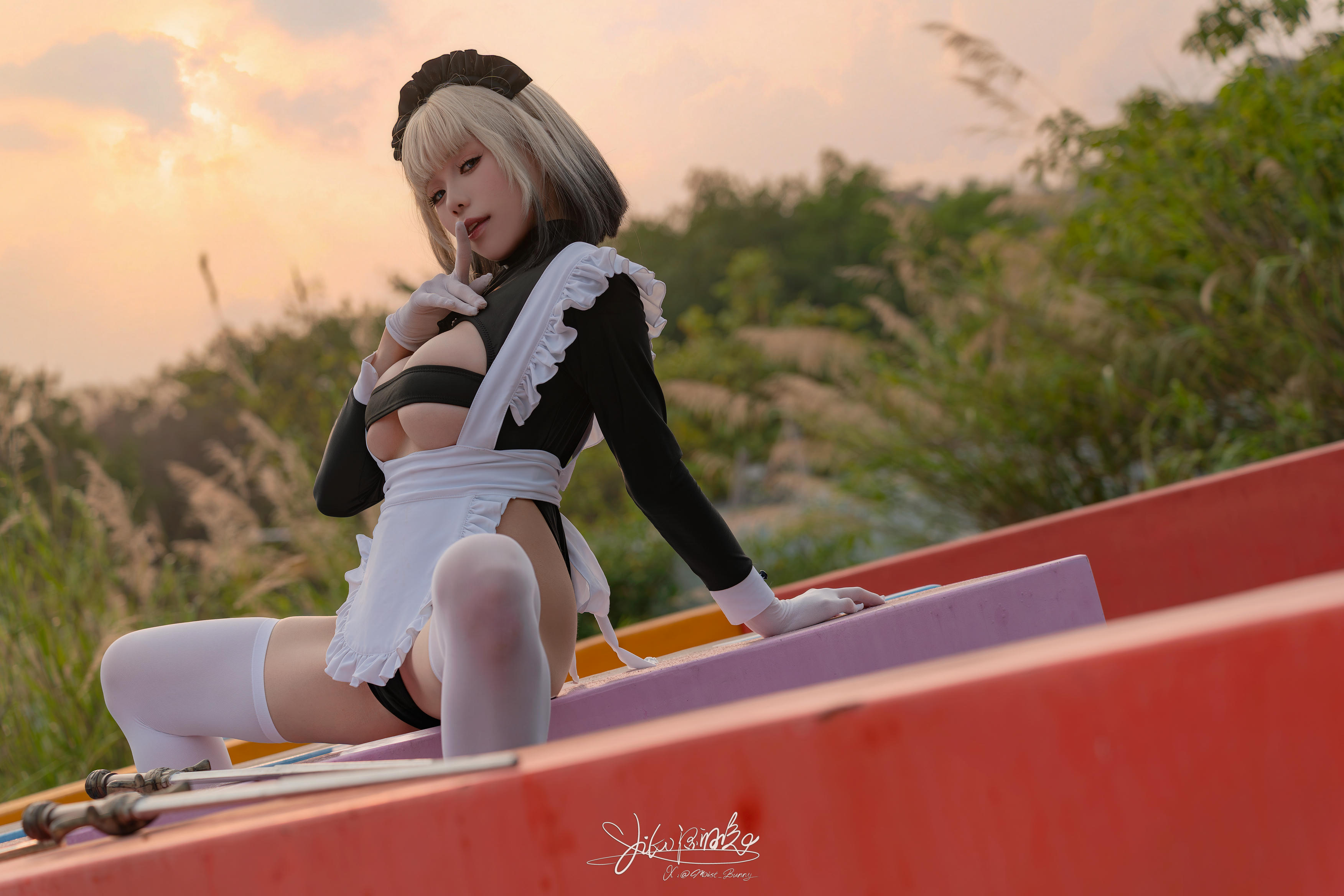 Yiko湿润兔 NO.193 24.10月作品『战斗女仆』动感光波 [76P1V 1.62GB]_第3集